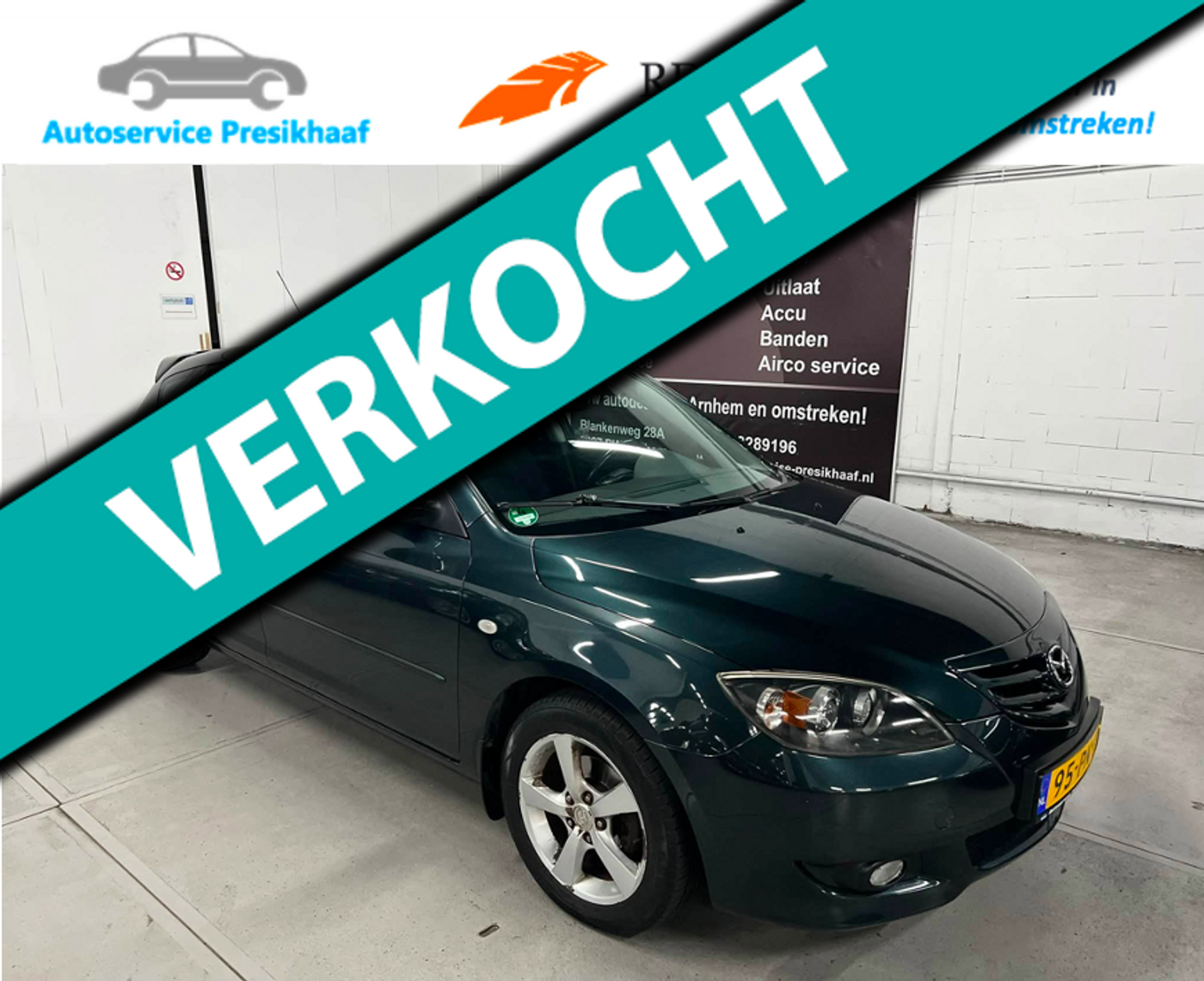 Mazda Mazda 3 1.6 Touring Automaat AIRCO / NAP / LM VELGEN 2004 - voorkant