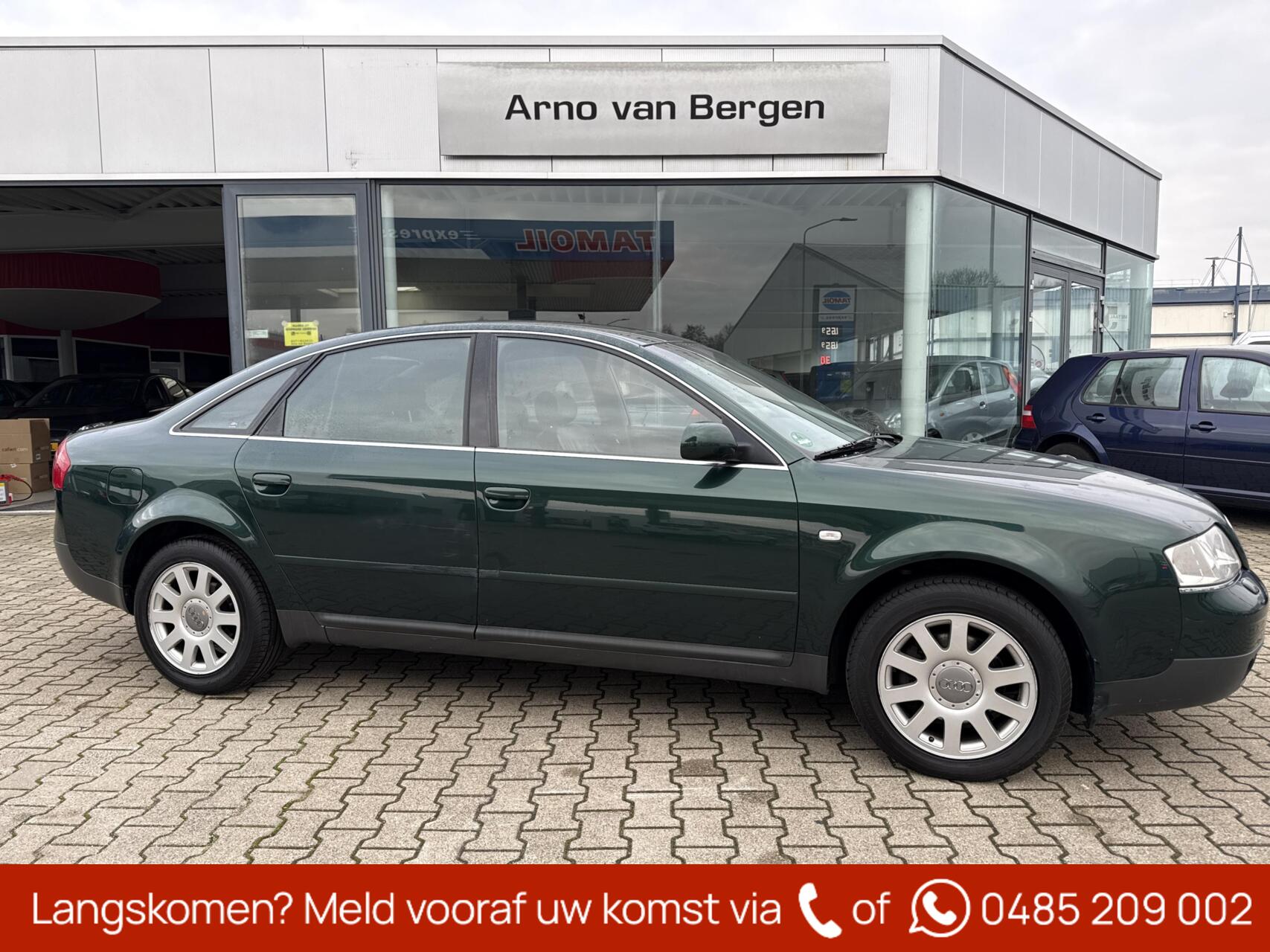 Audi Audi A6 2.4 5V 6 cilinder Ambition, AUTOMAAT, Lederen interieur, navi, xenon, clima, cruisecontrol, pdc enz, afkomstig van 2e eigenaar !! UNIEKE YOUNGTIMER 1998 - voorkant