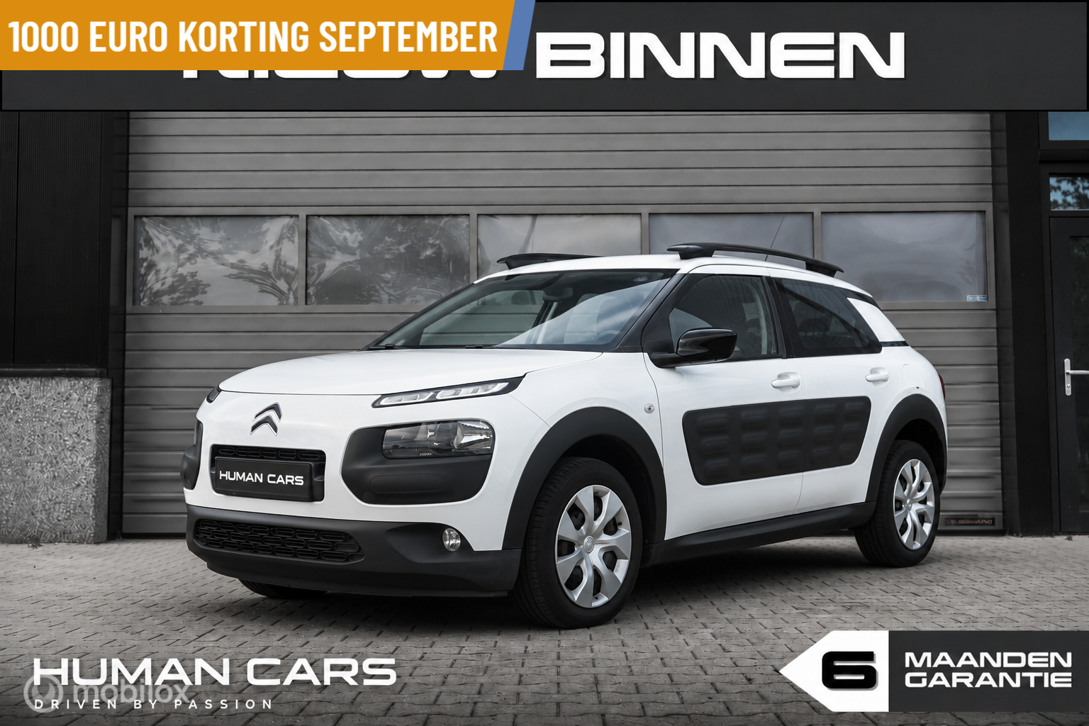 Citroen C4 Cactus 1.2 PureTech Business Automaat N.a.p wit 2017 - voorkant