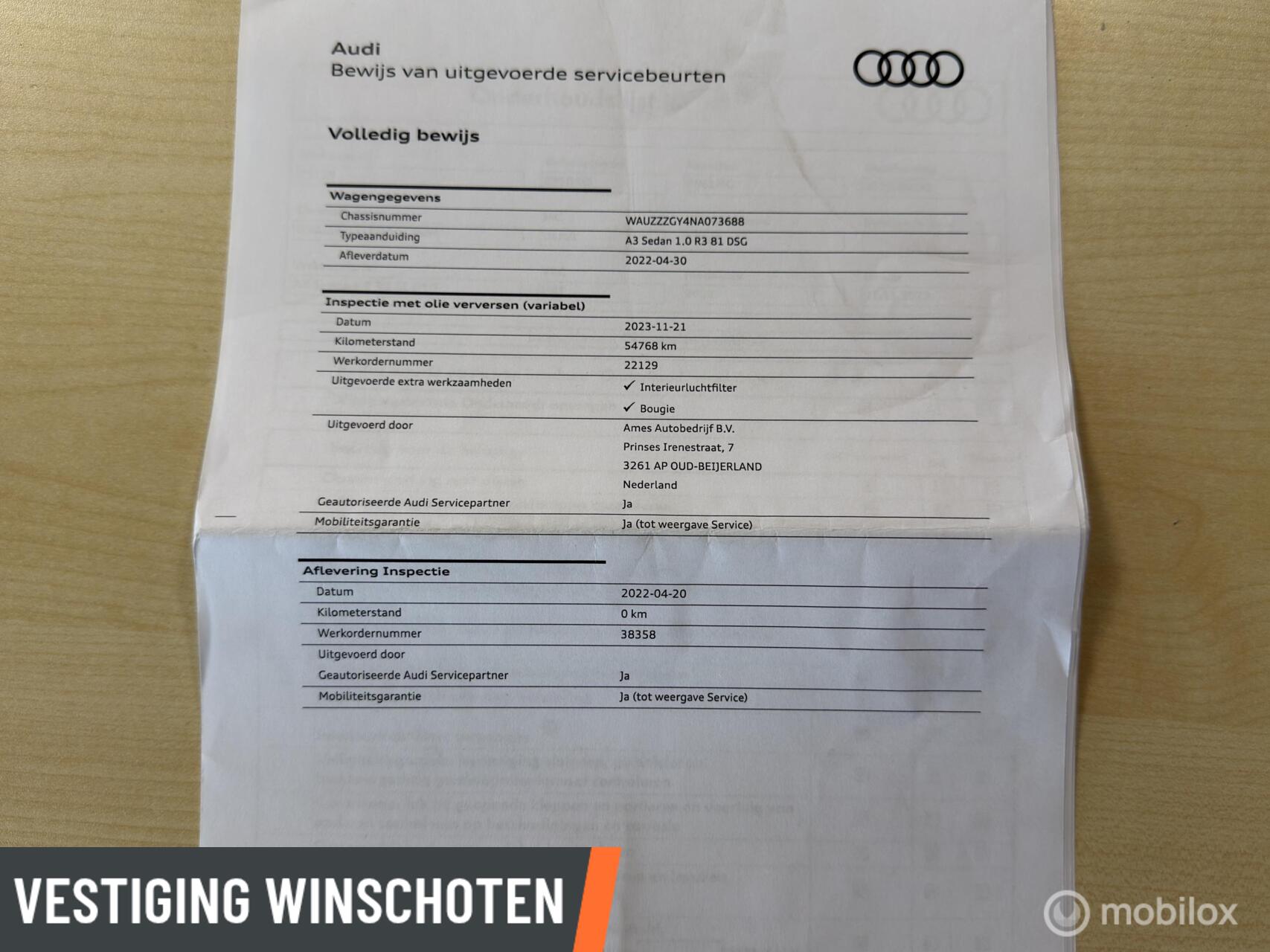 Foto van Audi A3 Limousine