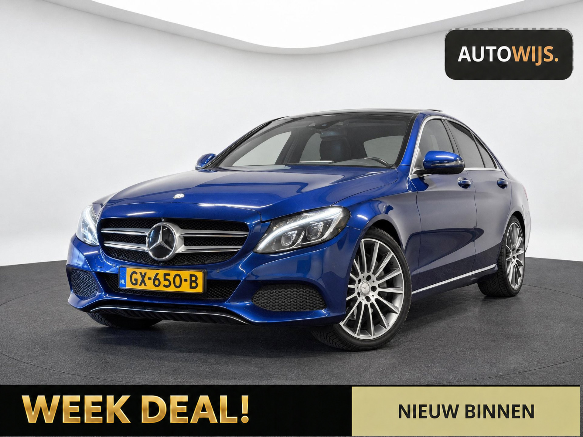 Mercedes-Benz C 350 E 350 e Lease Edition|PANO|LEDER|BURMESTER|NL AUTO|VOL! 2015 - voorkant
