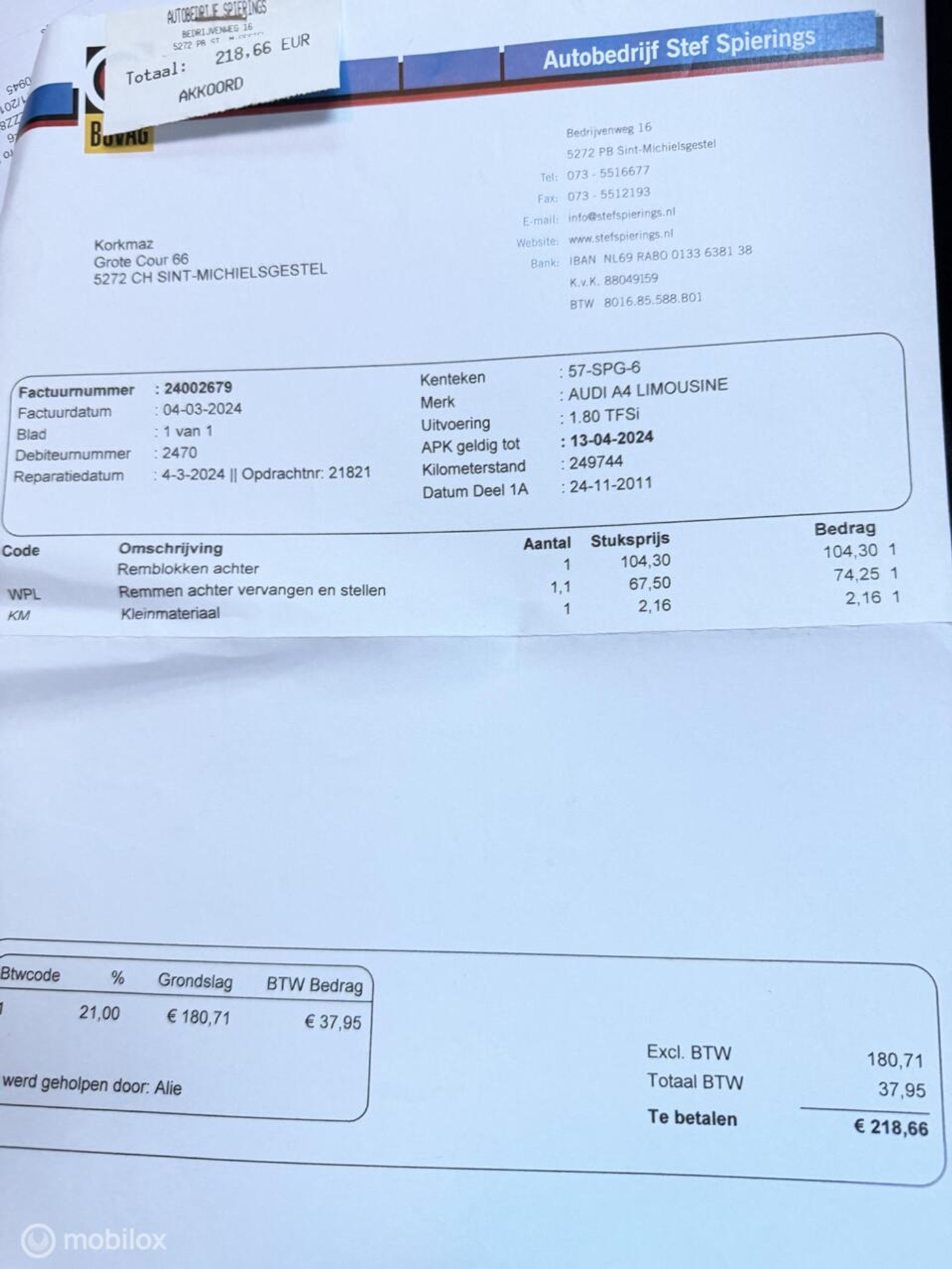 Foto van Audi Audi A4