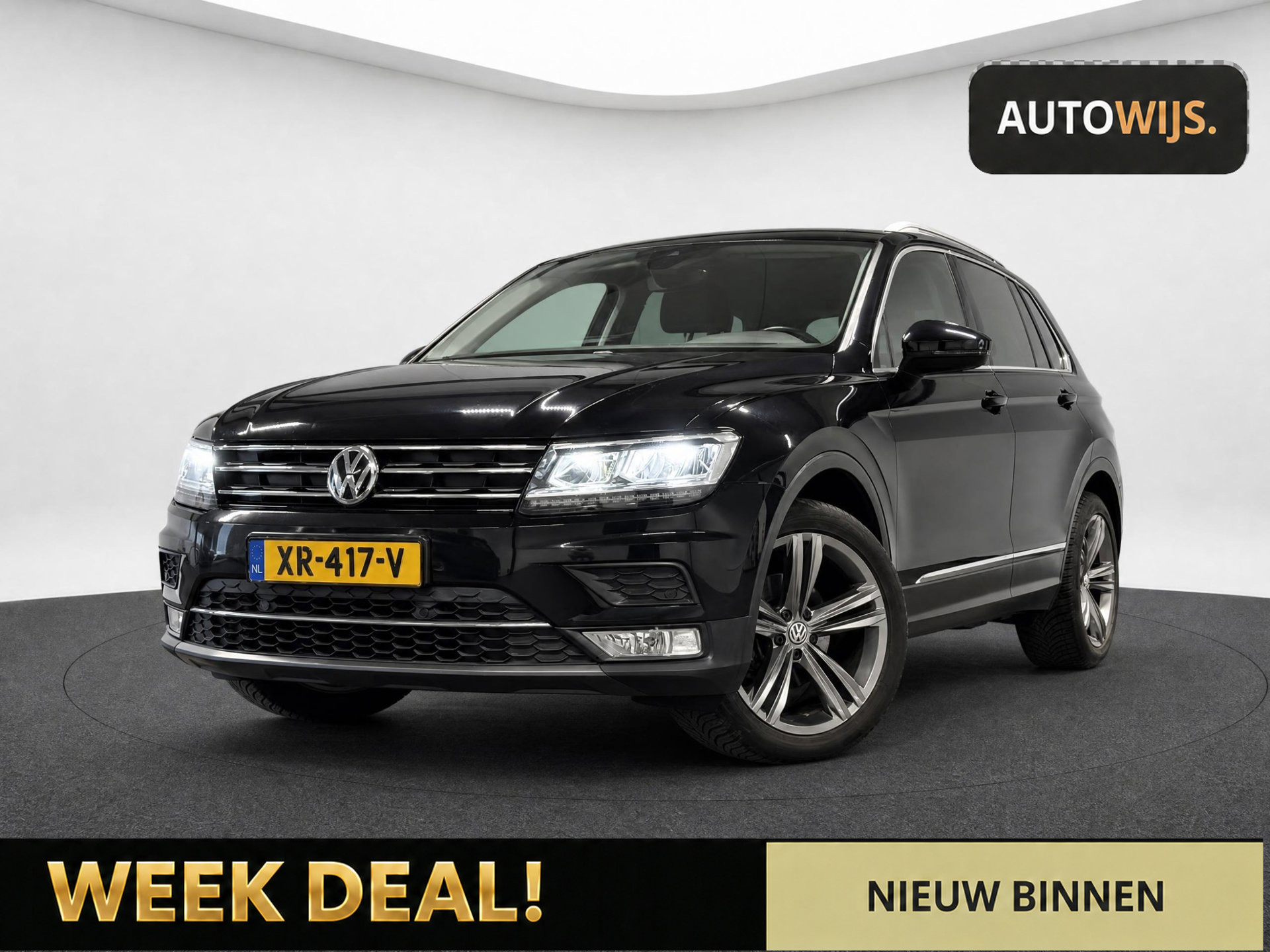Volkswagen Tiguan 1.4 TSI ACT Comfortline Business R|LED|TREKHAAK|PDC|AUT|DIGIDASH 2017 - voorkant