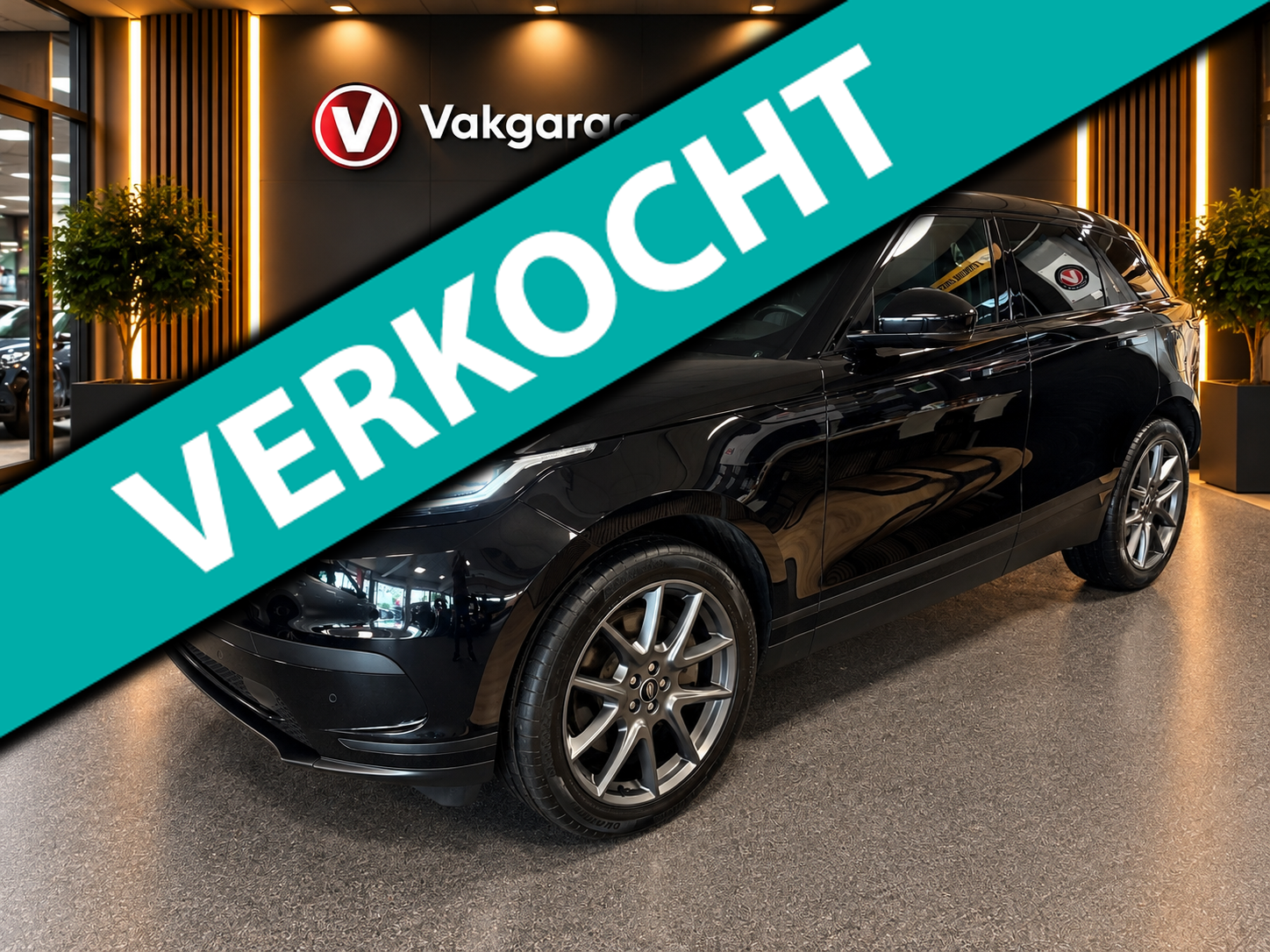 Land Rover Range Rover Velar 2.0 P400e SE/leer/pano/navi/camera/meridian/stoel verw/black edition 2022 - voorkant