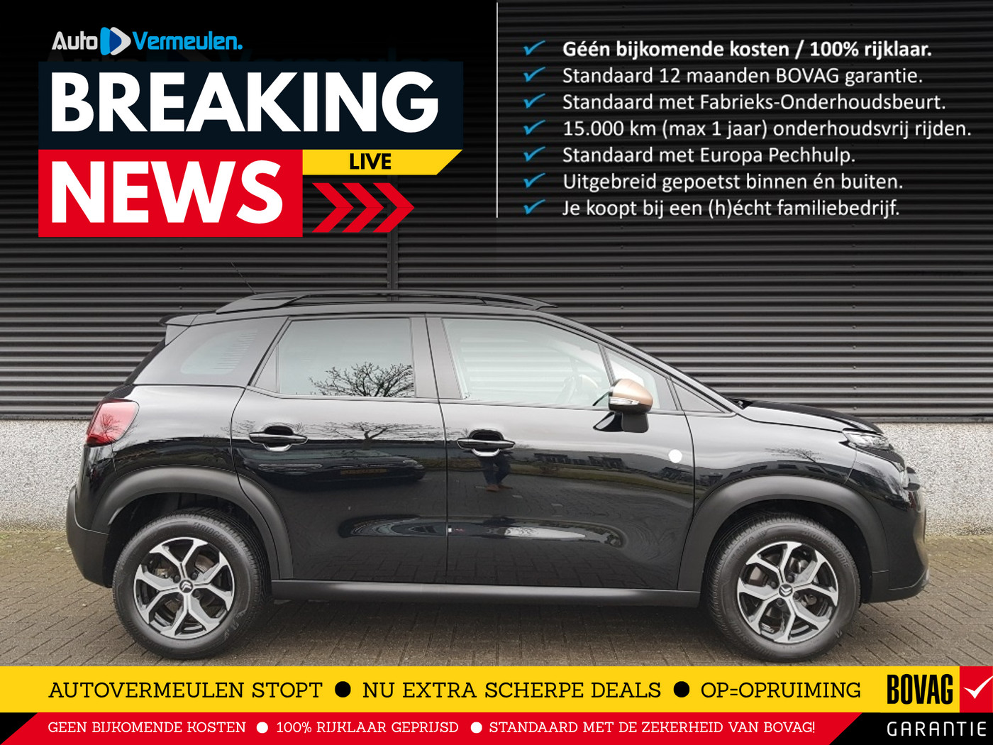 Citroen C3 Aircross C-Series 110 PK 2023 - voorkant