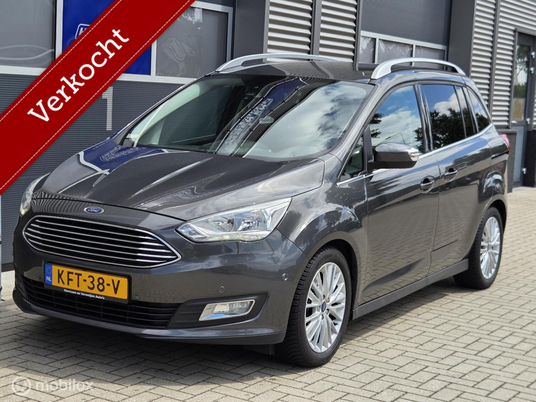 Ford Grand C-max 1.0 EcoBoost 125pk Titanium 7 persoons 2015 - voorkant