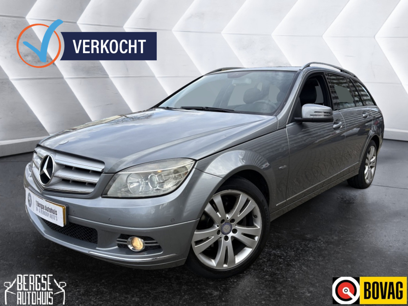 Mercedes-Benz C 180 Kompressor 180 K Bl.E.BnsEd.Av. AUT. ECC CRUISE NAVI 2010 - voorkant