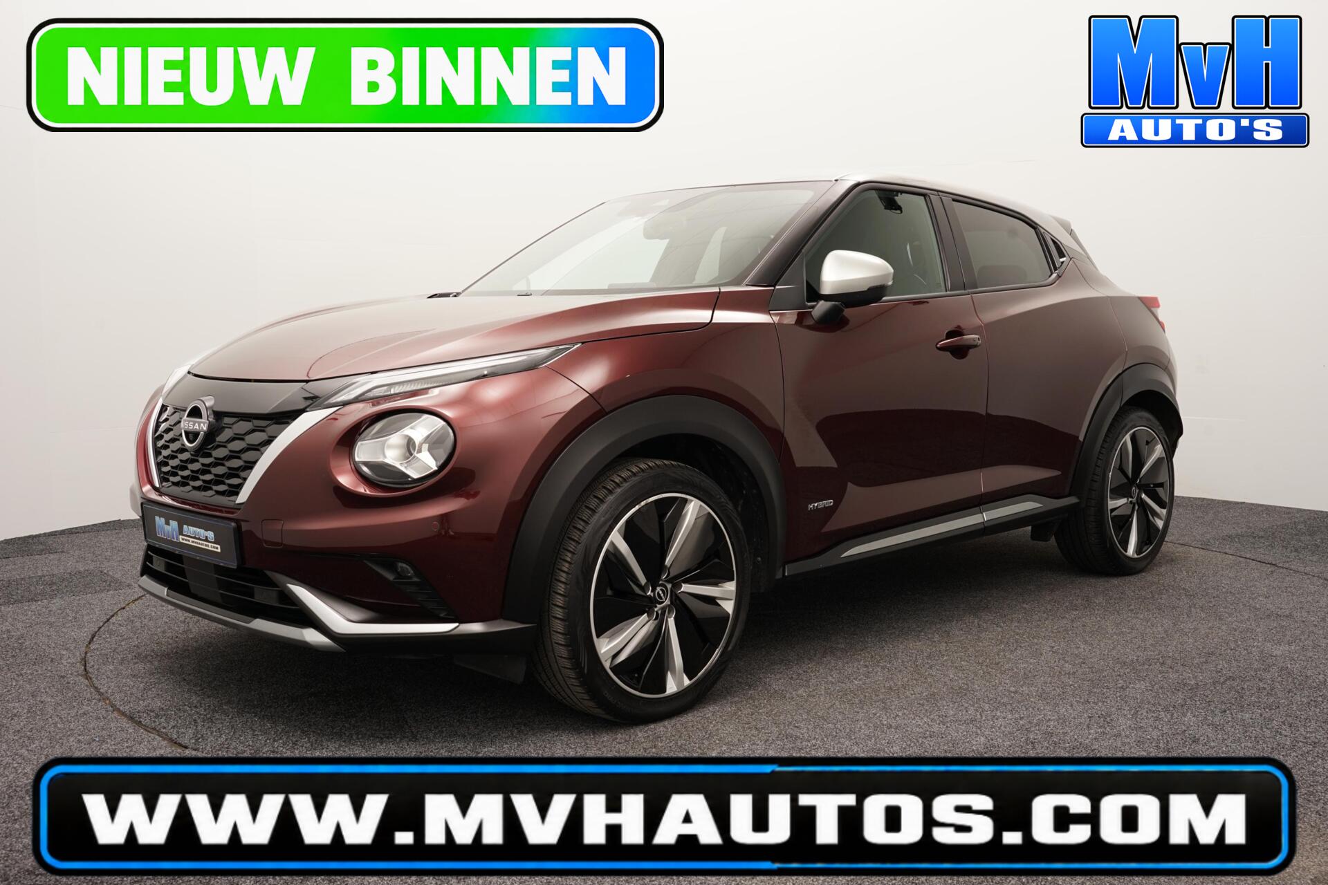 Nissan Nissan Juke 1.6 Hybrid Tekna|TREKHAAK|360°CAM|STOEL/STUUR.VW 2023 - voorkant