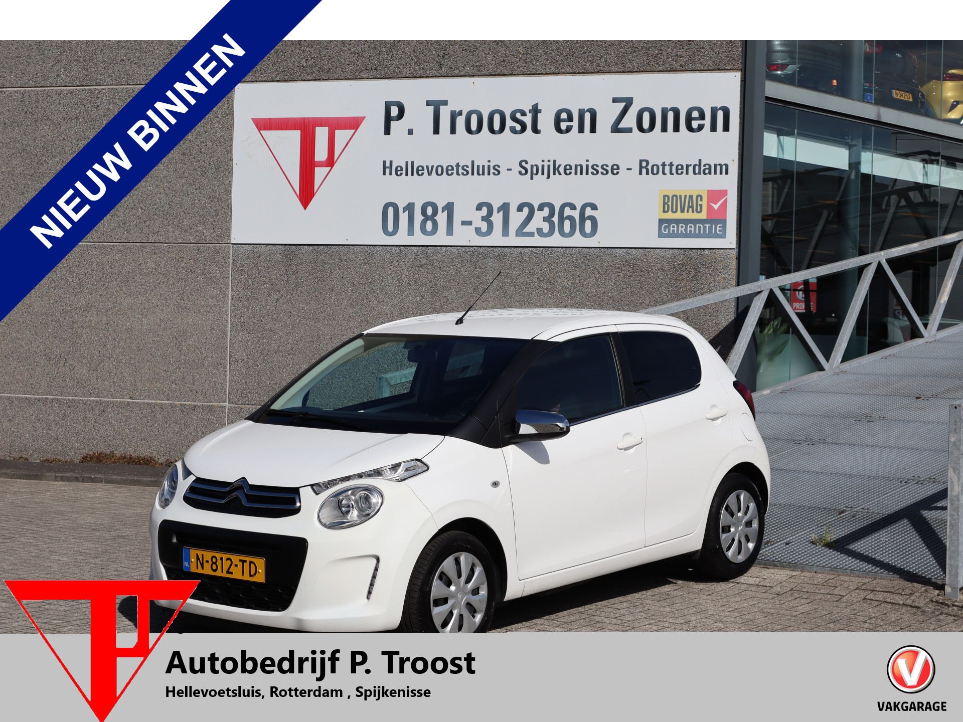 Citroen C1 1.0 VTi Nederlandse auto/Apple carplay/Achteruitrijcamera/Airco/Elektrische ramen/DAB Radio 2021 - voorkant
