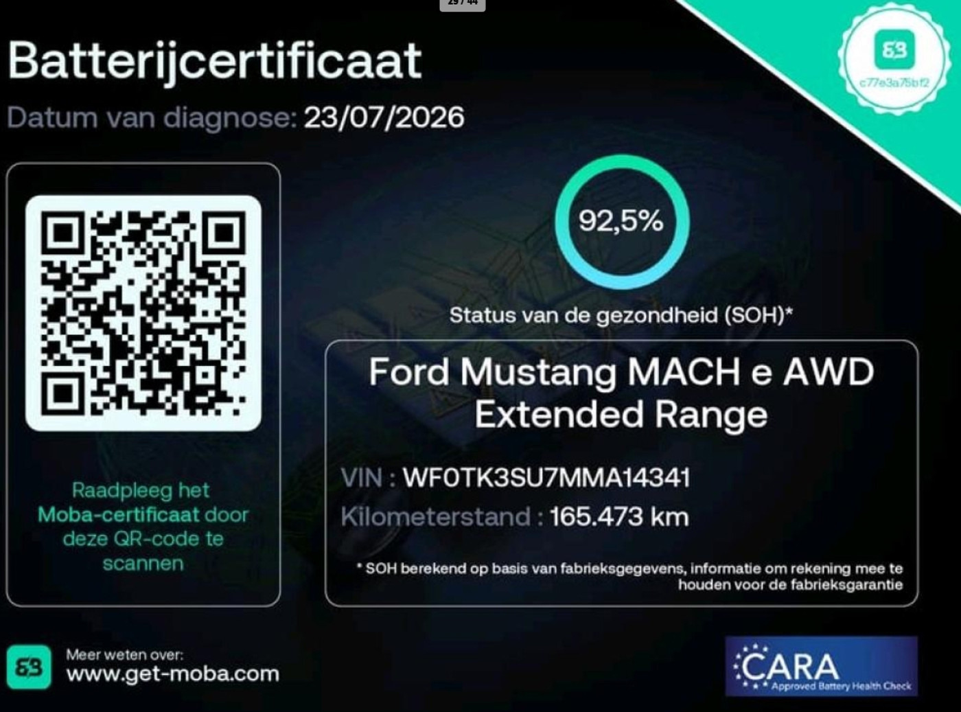 Foto van Ford Mustang Mach-e
