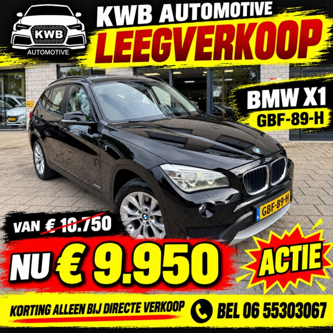 BMW X1 Sdrive18i sDrive18i Exec Automaat Trekhaak NW Ketting 2013 - voorkant