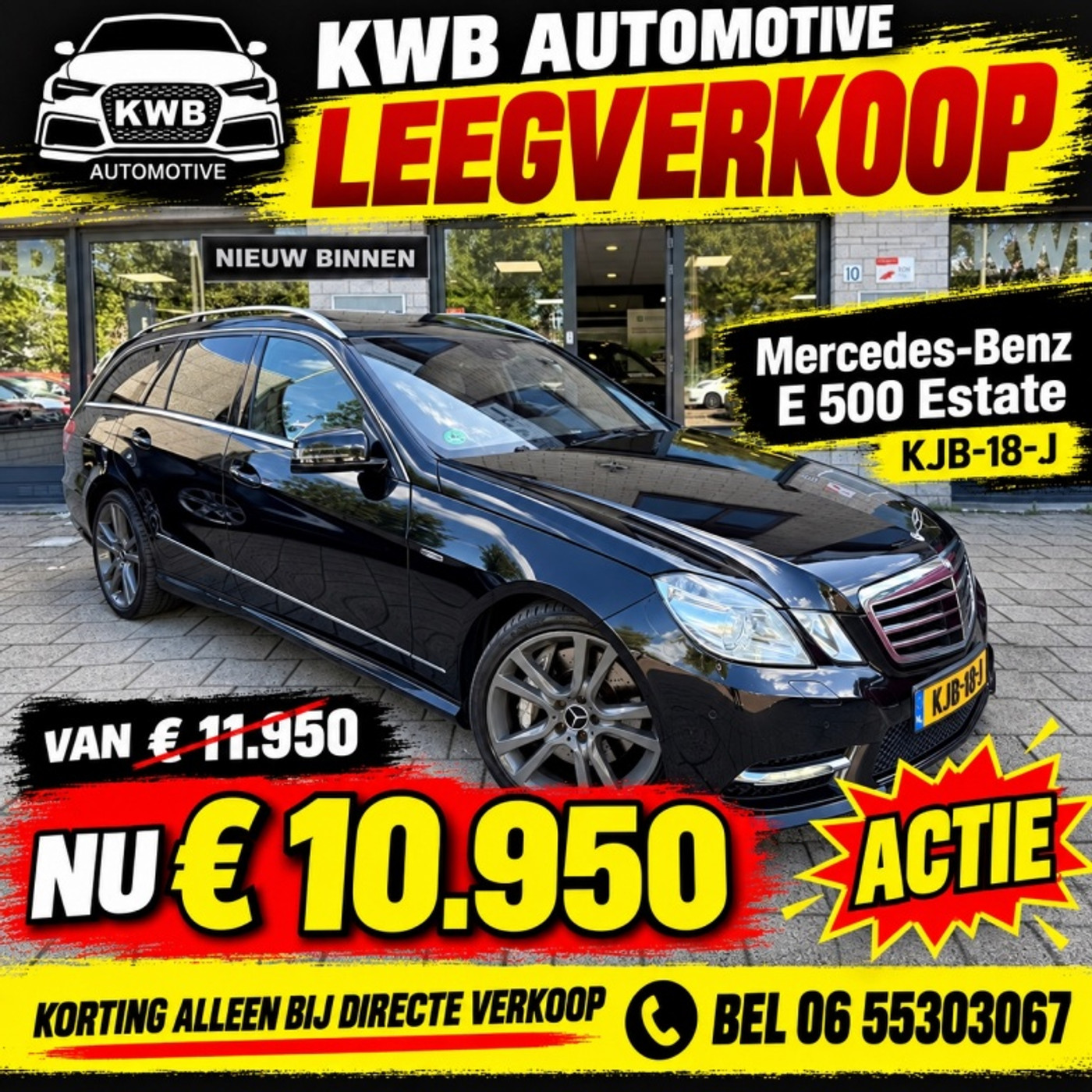 Mercedes-Benz E 500 500 AMG Harman Night vision Luchtvering VOL 2012 - voorkant