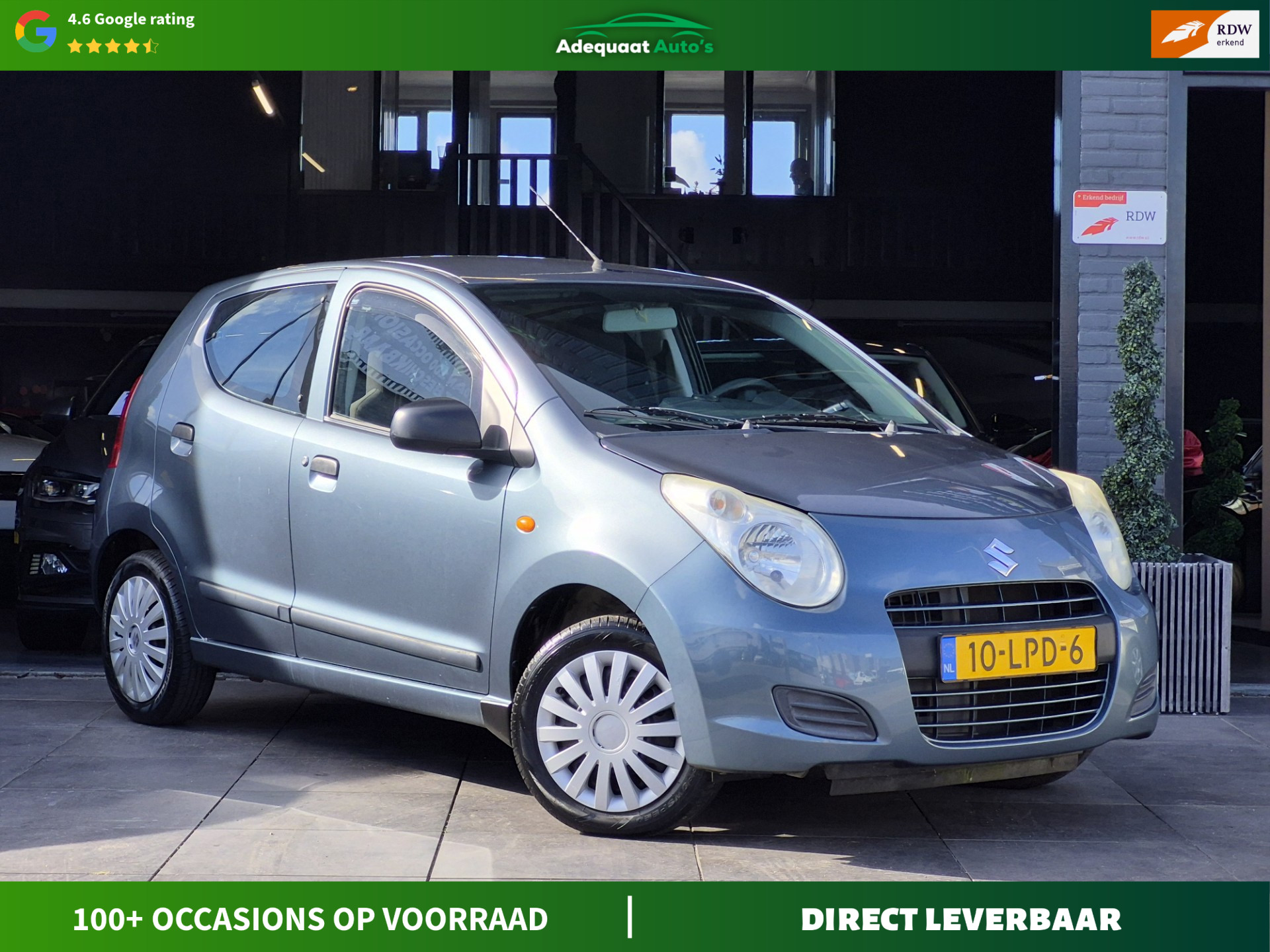 Suzuki Alto 1.0 Base|Trekhaak|5Deurs|Aux|2e EIG|NAP|APK 2010 - voorkant