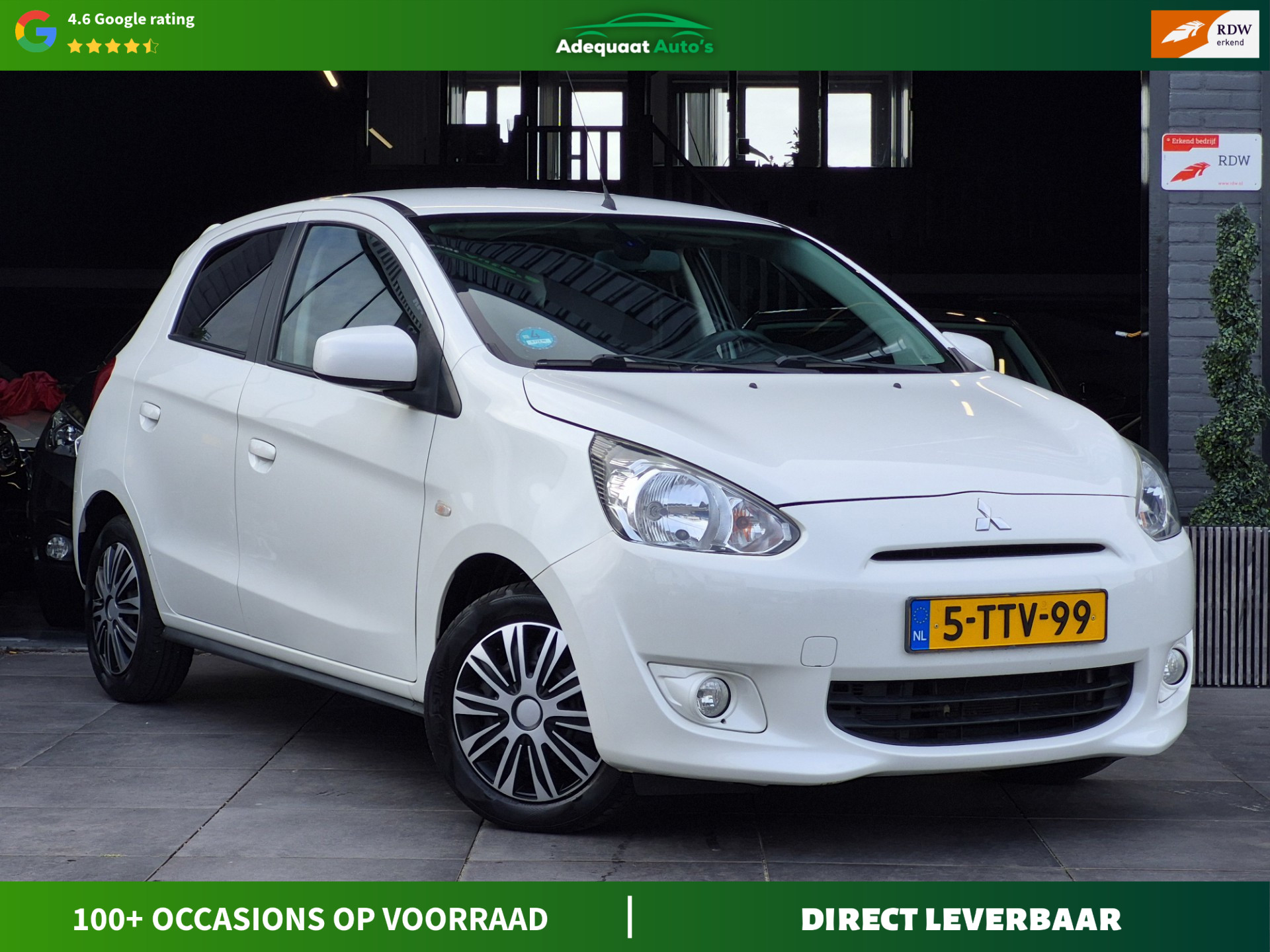 Mitsubishi Mitsubishi Space Star 1.2 Invite|Automaat|Airco|1e Eig|NAP| 2014 - voorkant