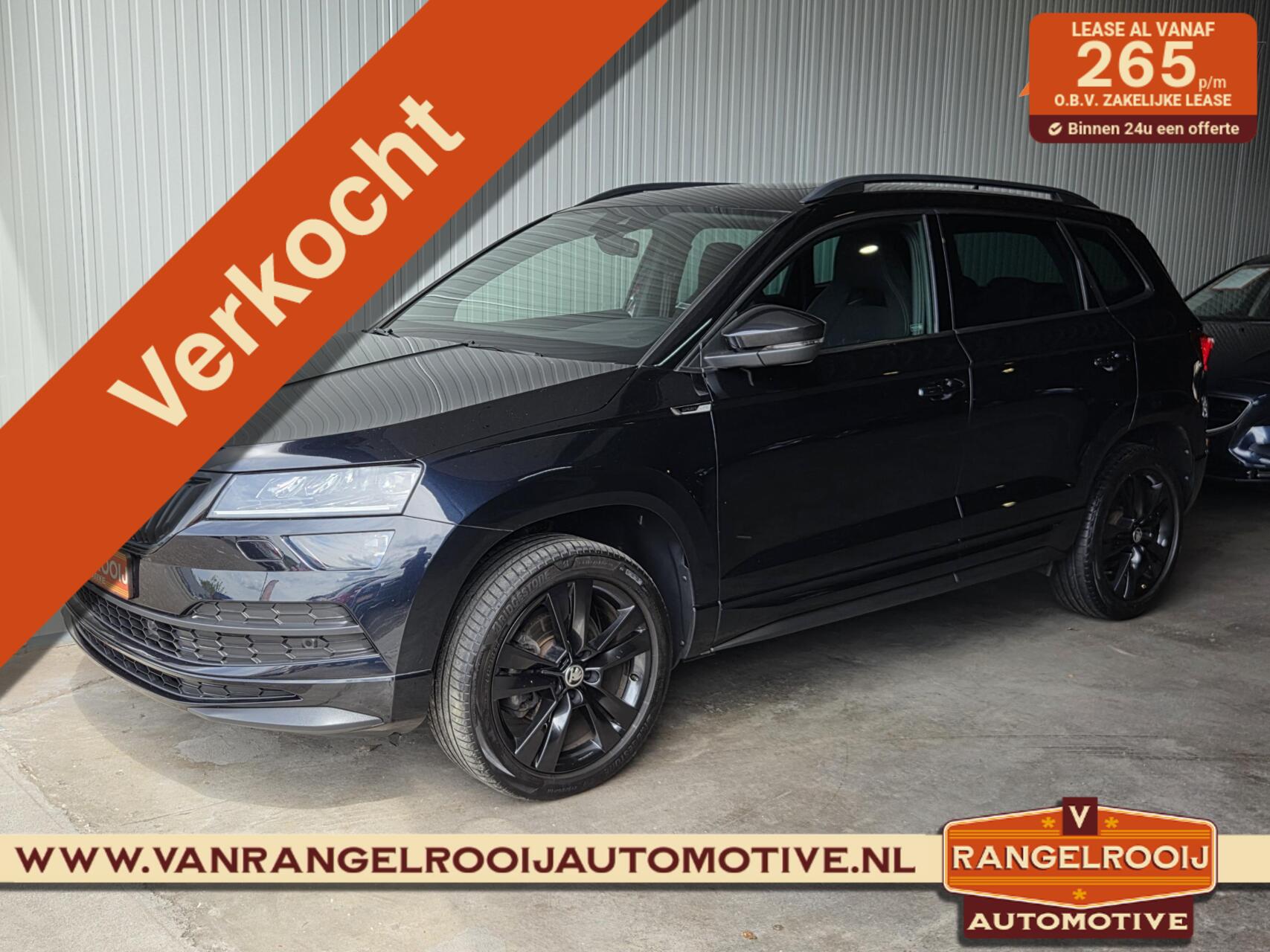 Skoda Karoq 1.5 TSI ACT DSG Sportline, klaphaak, pano, canton, sportstoelen, zwarte hemel 2020 - voorkant