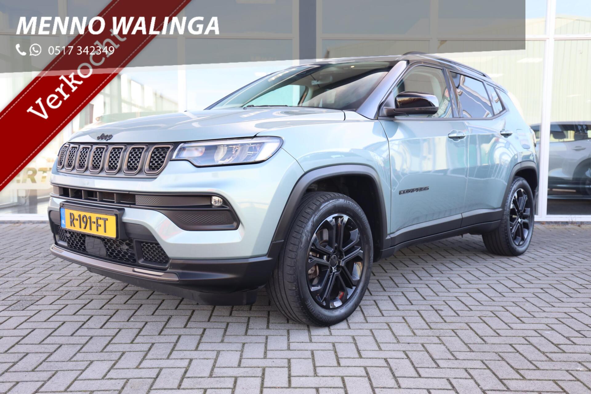 Jeep Compass 4xe 240 Plug-in Hybrid Electric Upland|Trekhaak|Camera|ACC|Navi| 2022 - voorkant