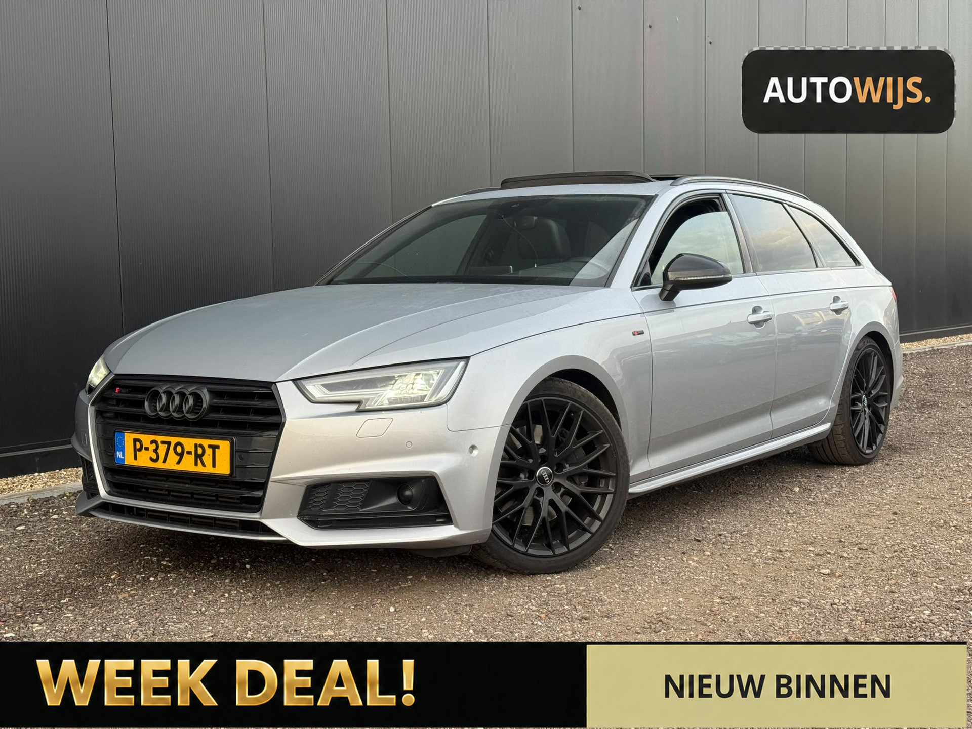 Audi A4 Avant 2.0 TFSI quattro Design Pro Line|252PK|S-LINE|PANO|CAMERA|TREKHAAK| 2017 - voorkant