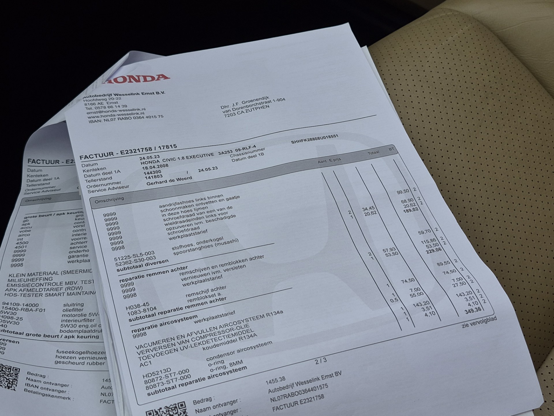 Foto van Honda Civic 5 DR