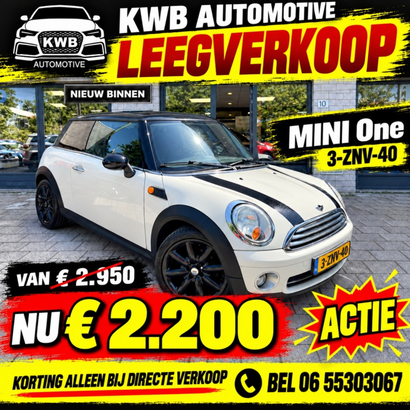 Mini Mini One 1.4 One Pepper Airco Nieuwe apk 2007 - voorkant