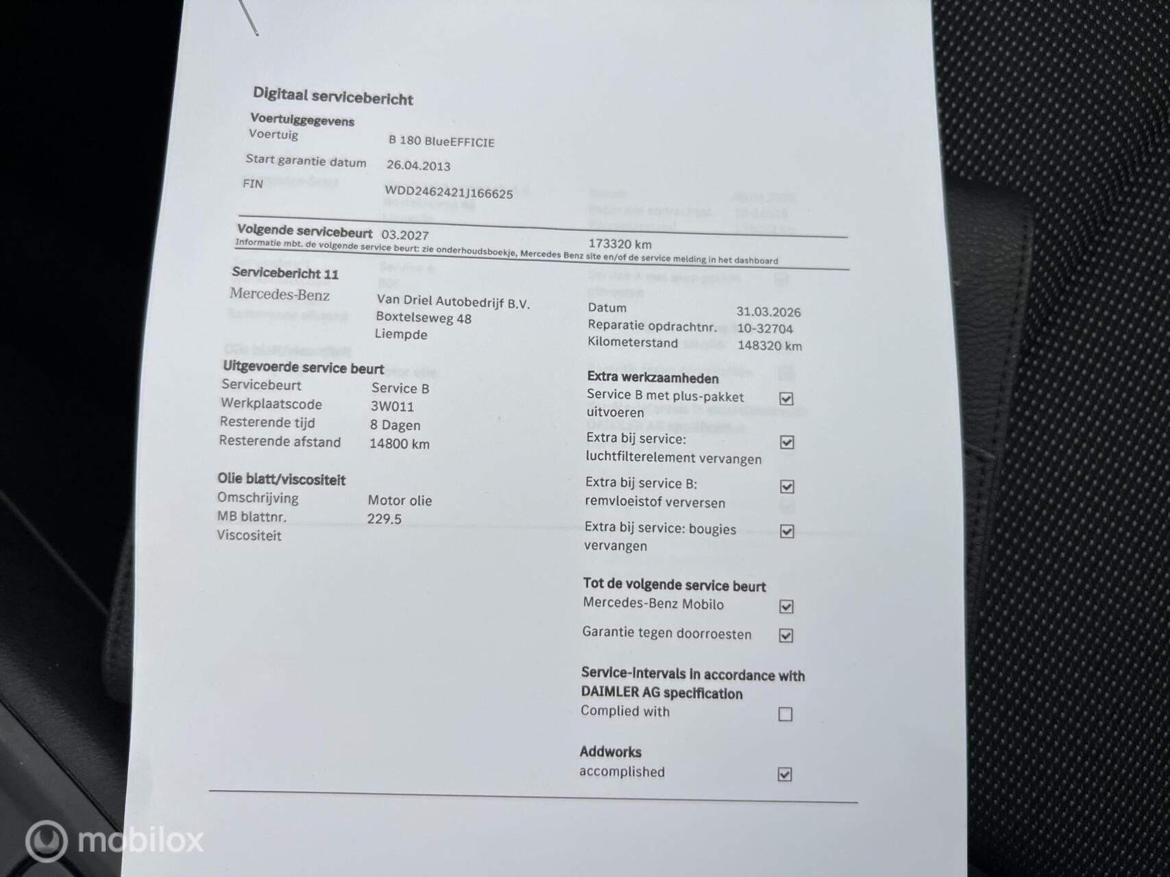 Foto van Mercedes-Benz B 180