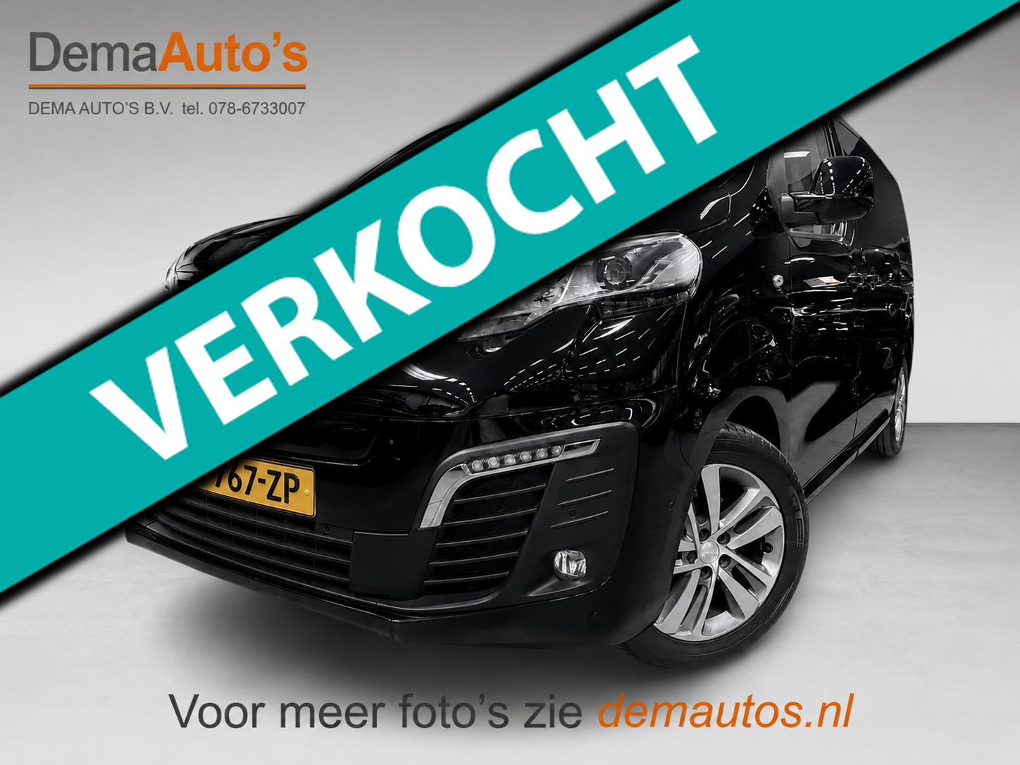 Peugeot Expert Traveller 75 kWh Business VIP 8 PERSOONS PANO/MASSAGE-STOEL+M/LEDER/H-UPNAVI/CAM/// 2021 - voorkant