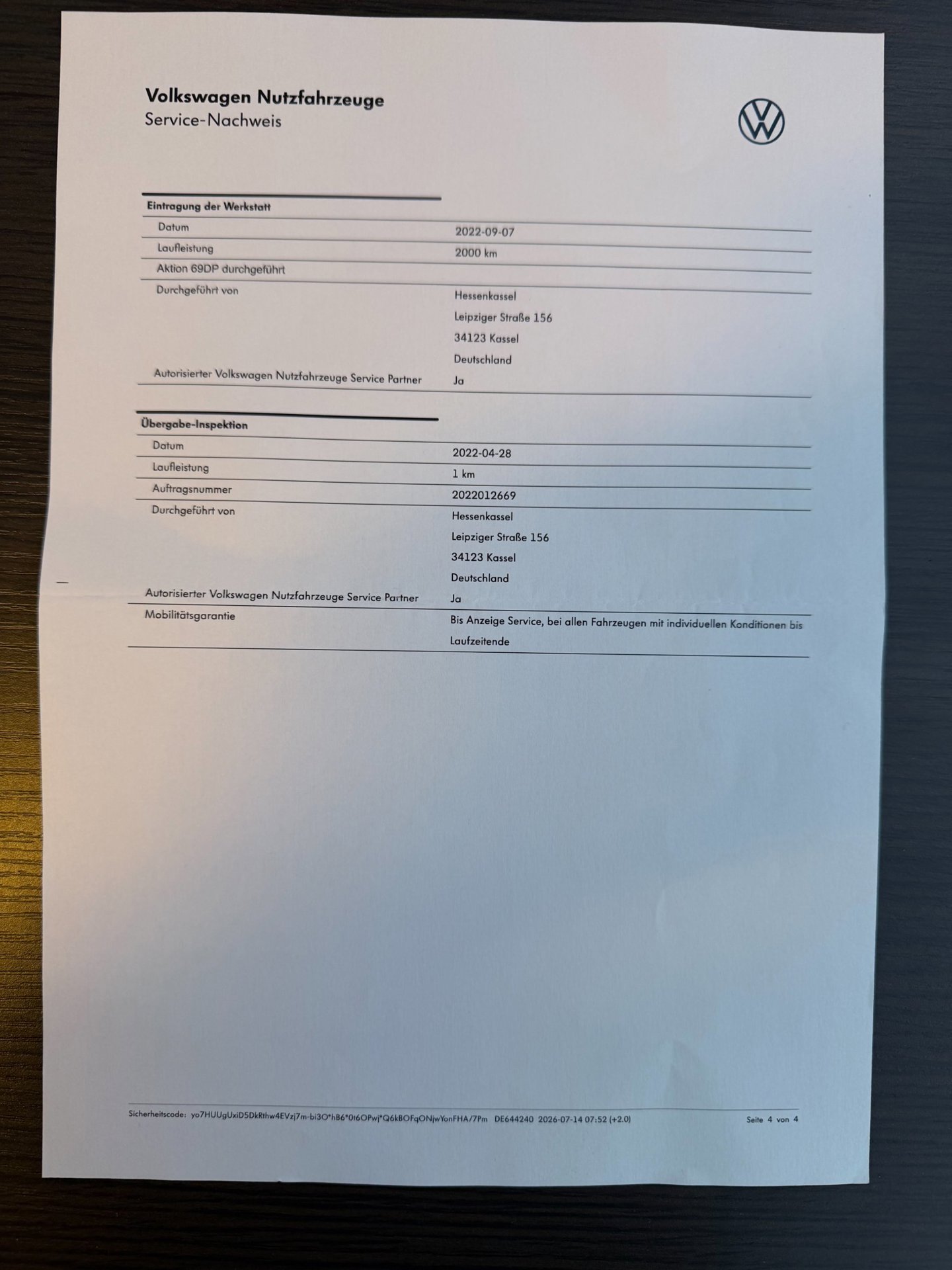 Foto van Volkswagen Multivan