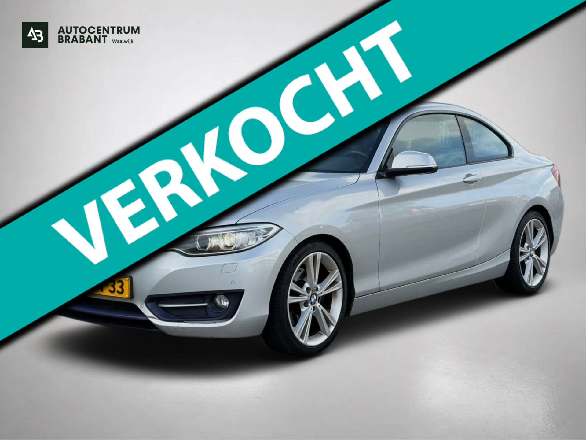 BMW 220d 220d High Executive(NL-auto, Goed OndH, Navi, StoelV, Leder, Sportstoelen, Parkeersensoren, Climate Con, Etc) 2014 - voorkant