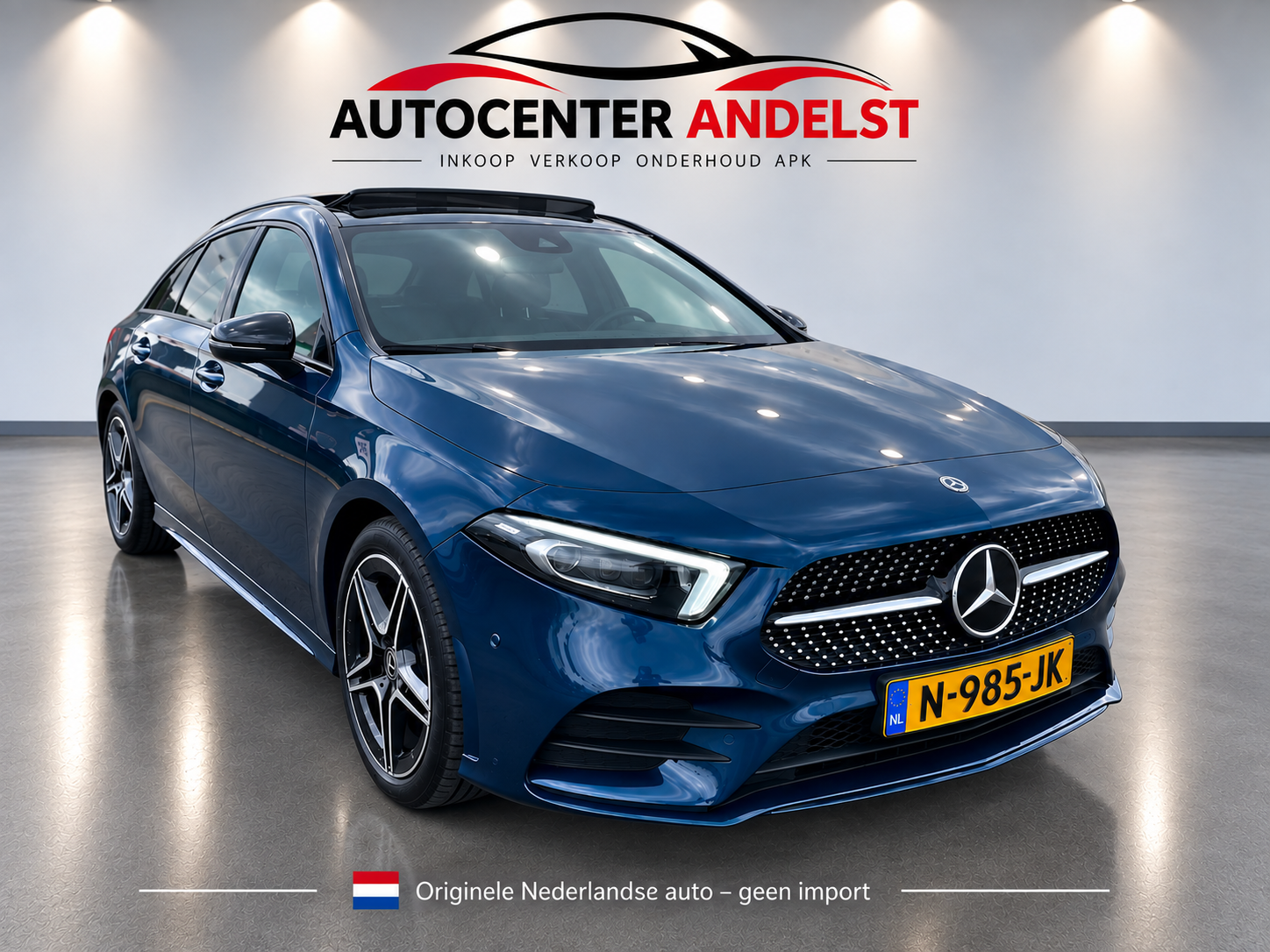 Mercedes-Benz A-klasse 200 Business Solution AMG, Aut, Trekhaak, Pano, Cam, Elektr stl, 1e eig afk, Geen import, Nap, Volledig oh! 2021 - voorkant