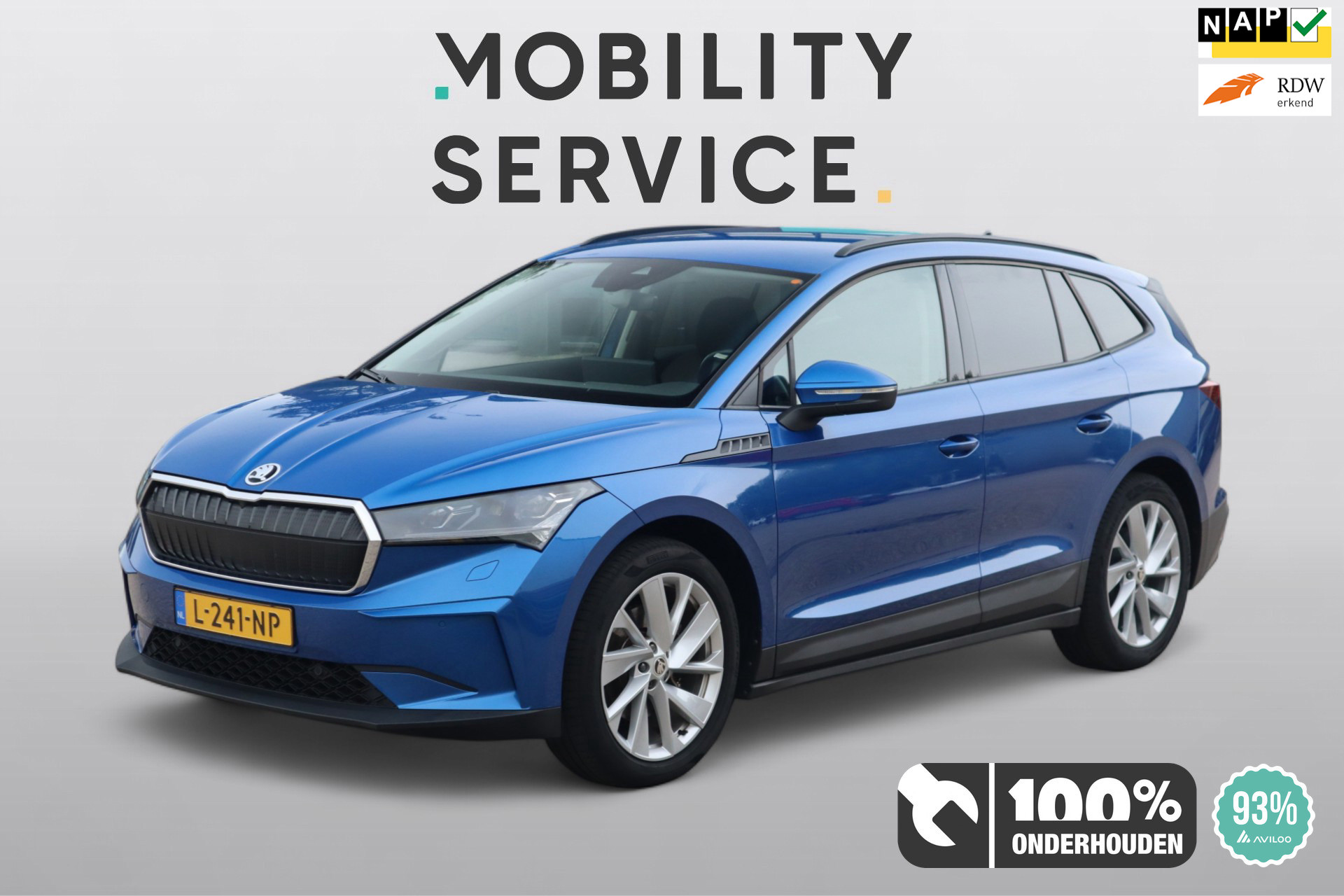 Skoda Enyaq 60 60 First Edition SOH93% Matrix LMV CarPlay ECC 2021 - voorkant
