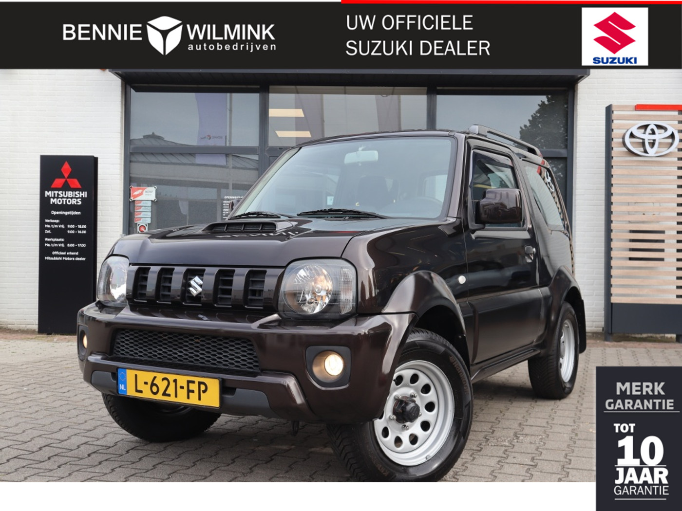 Suzuki Jimny 1.3 Exclusive Automaat | 4X4 | Airco | Trekhaak 2016 - voorkant