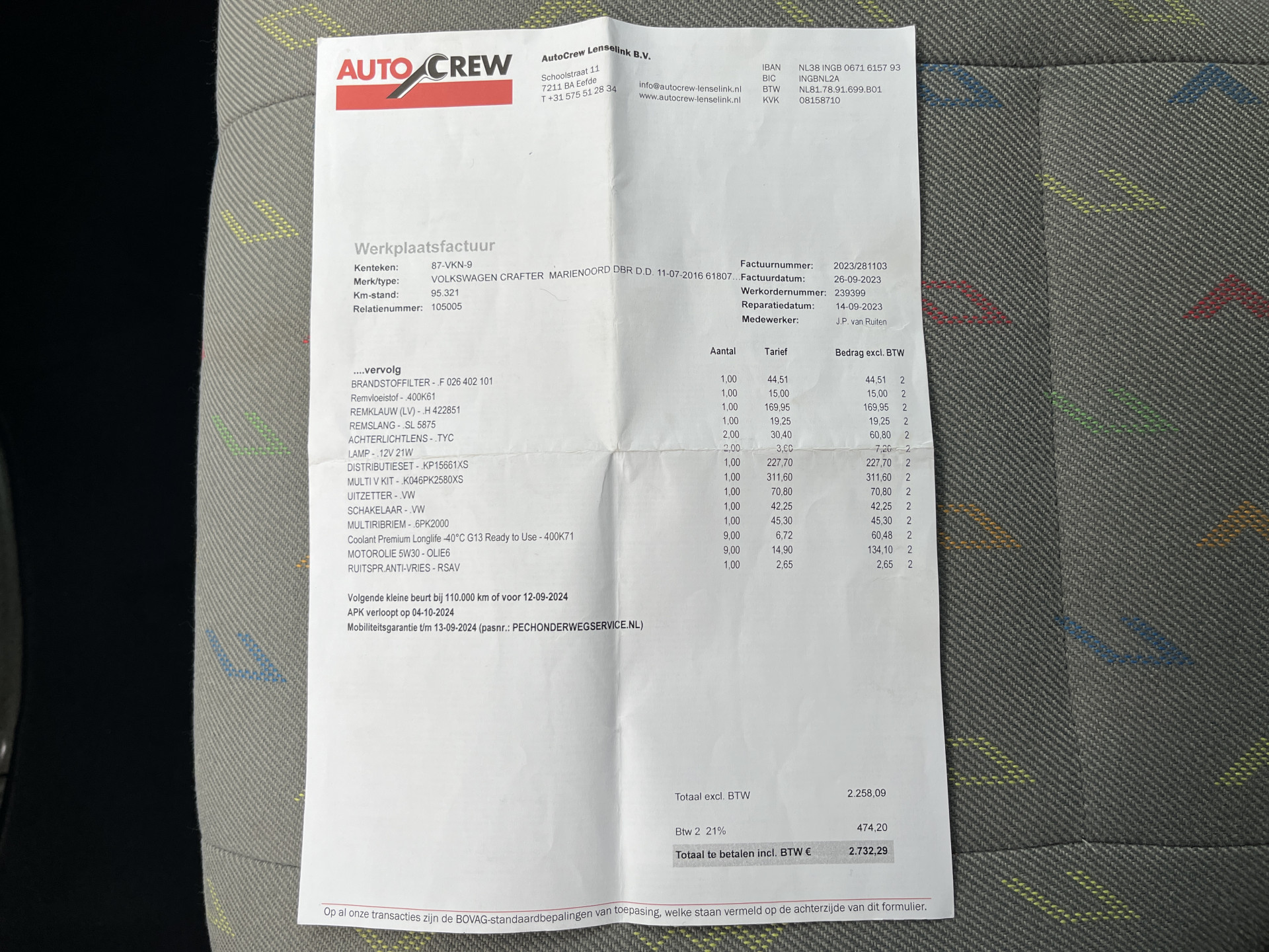 Foto van Volkswagen Crafter