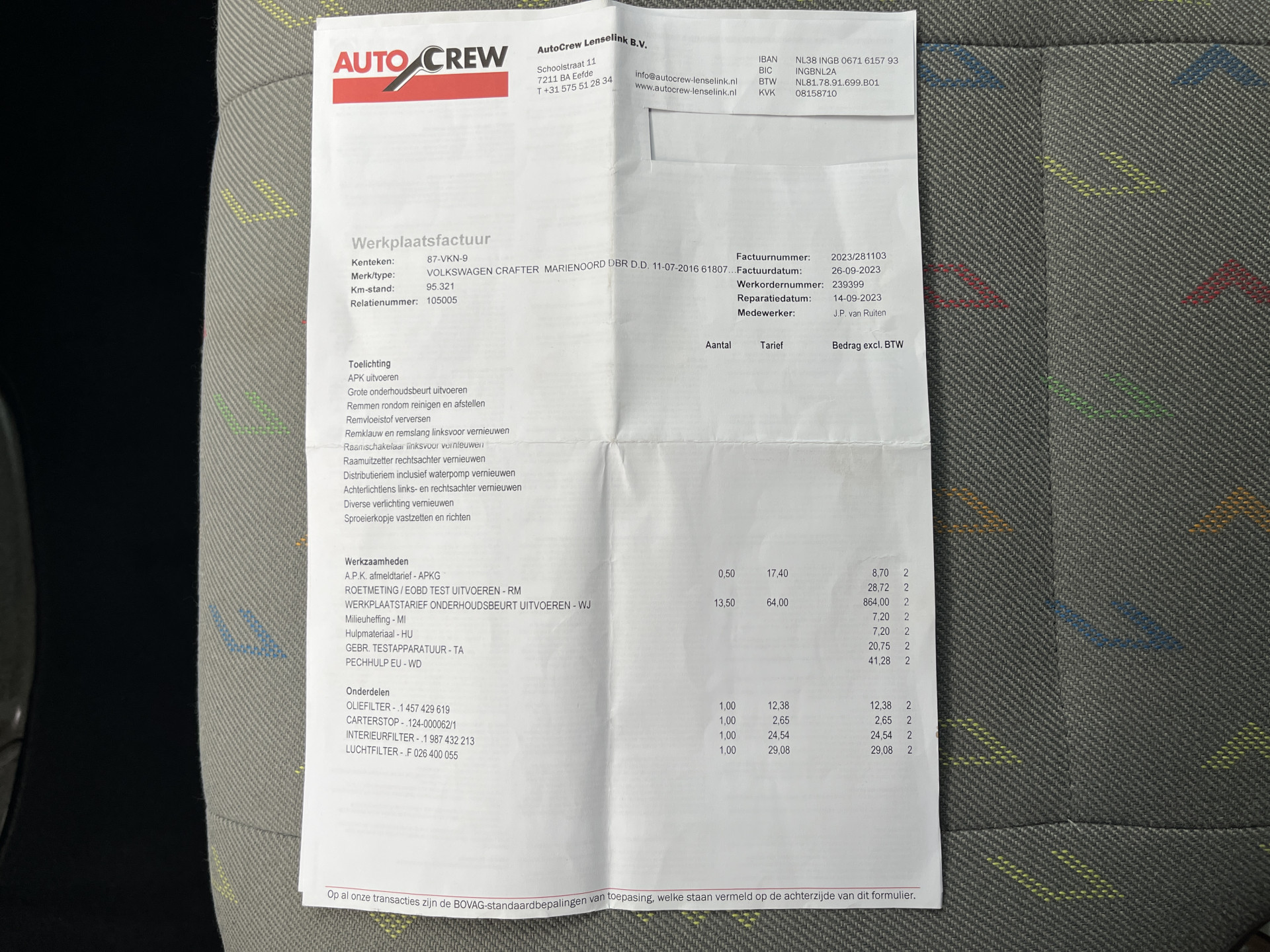 Foto van Volkswagen Crafter