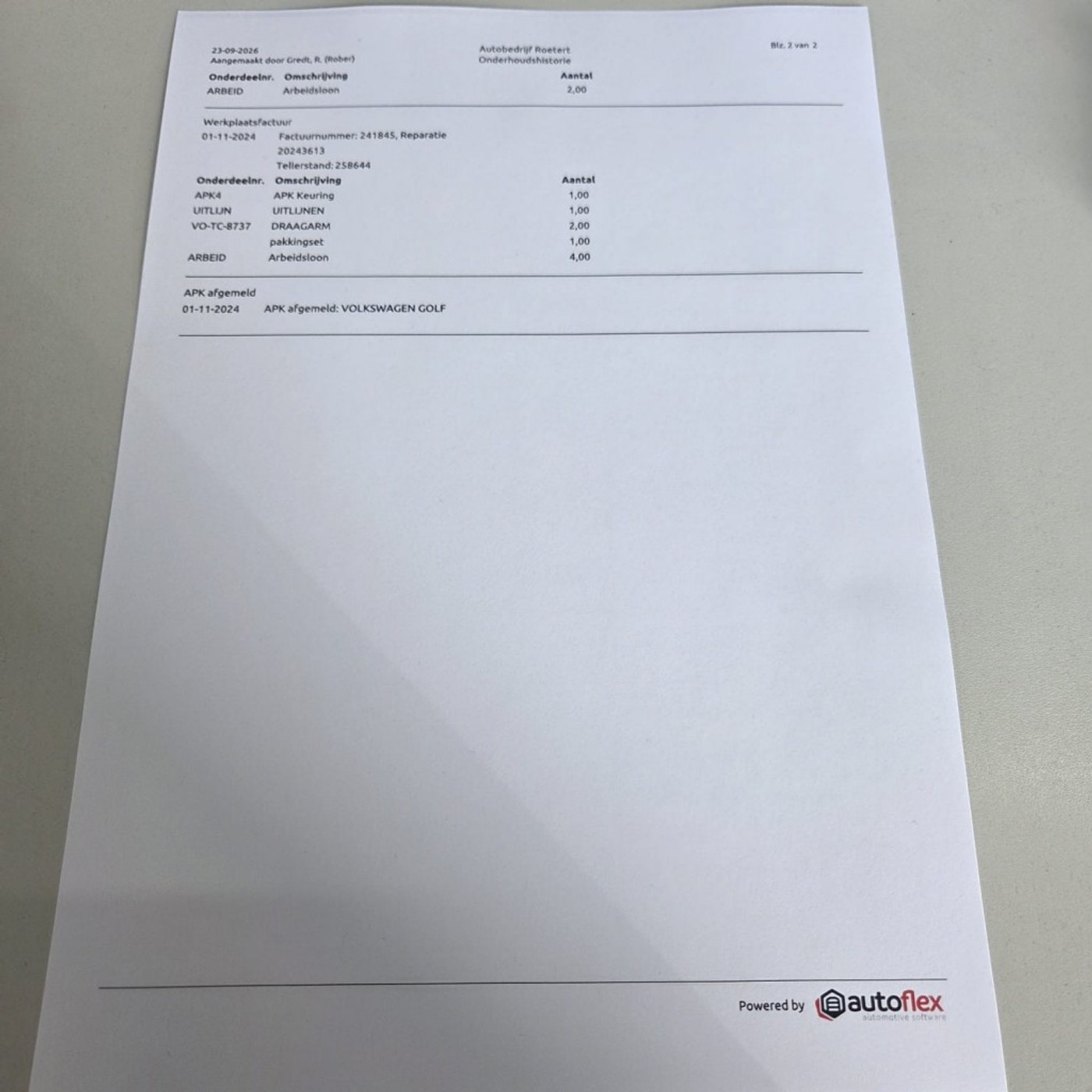 Foto van Volkswagen Golf