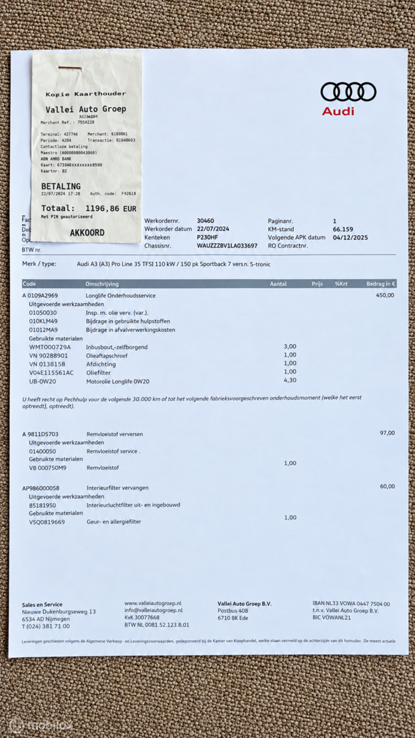 Foto van Audi A3 Sportback