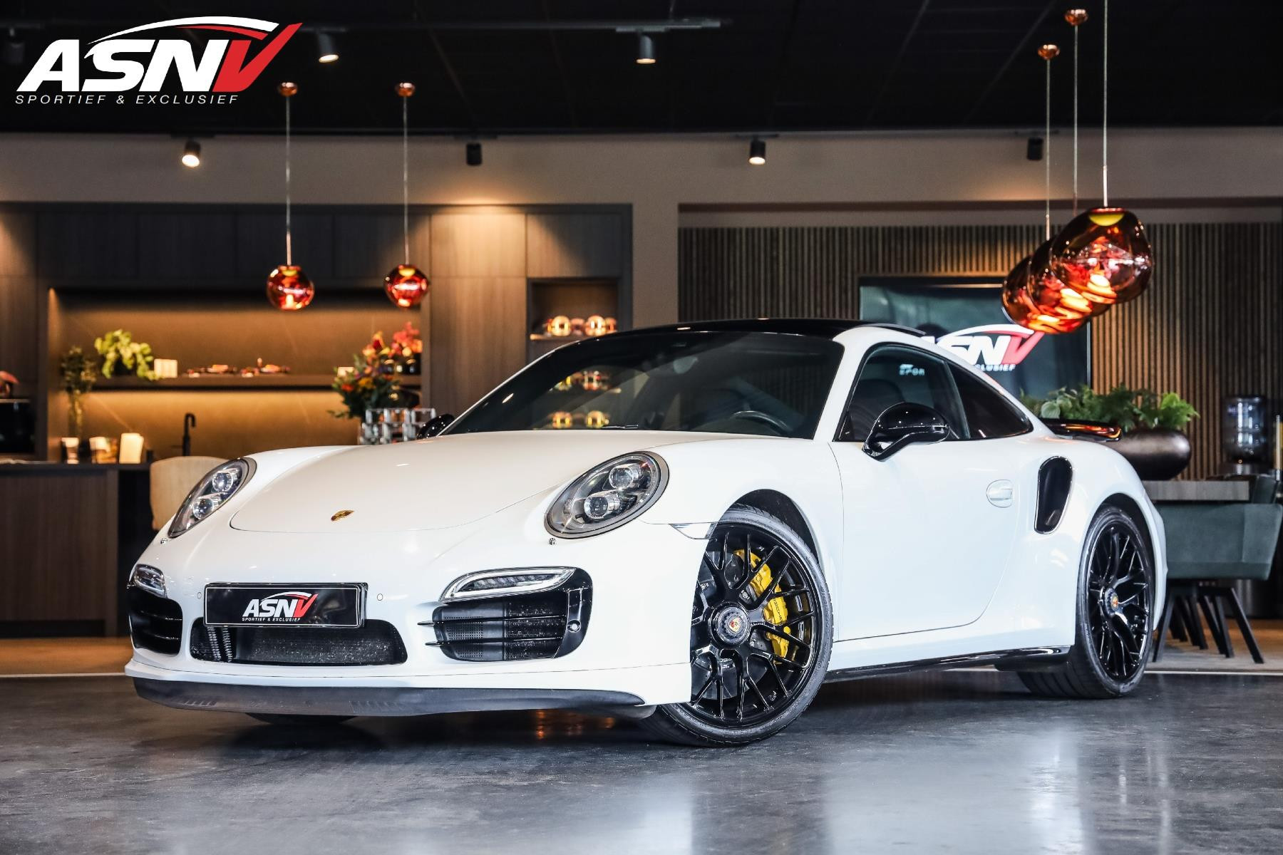 Porsche 911 Turbo S 3.8 Turbo S Coupé, 560 PK, Pano/Dak, 18/Way, Bose, Entry/Drive, PCCB, Carbon, PADM, 99DKM!! 2013 - voorkant