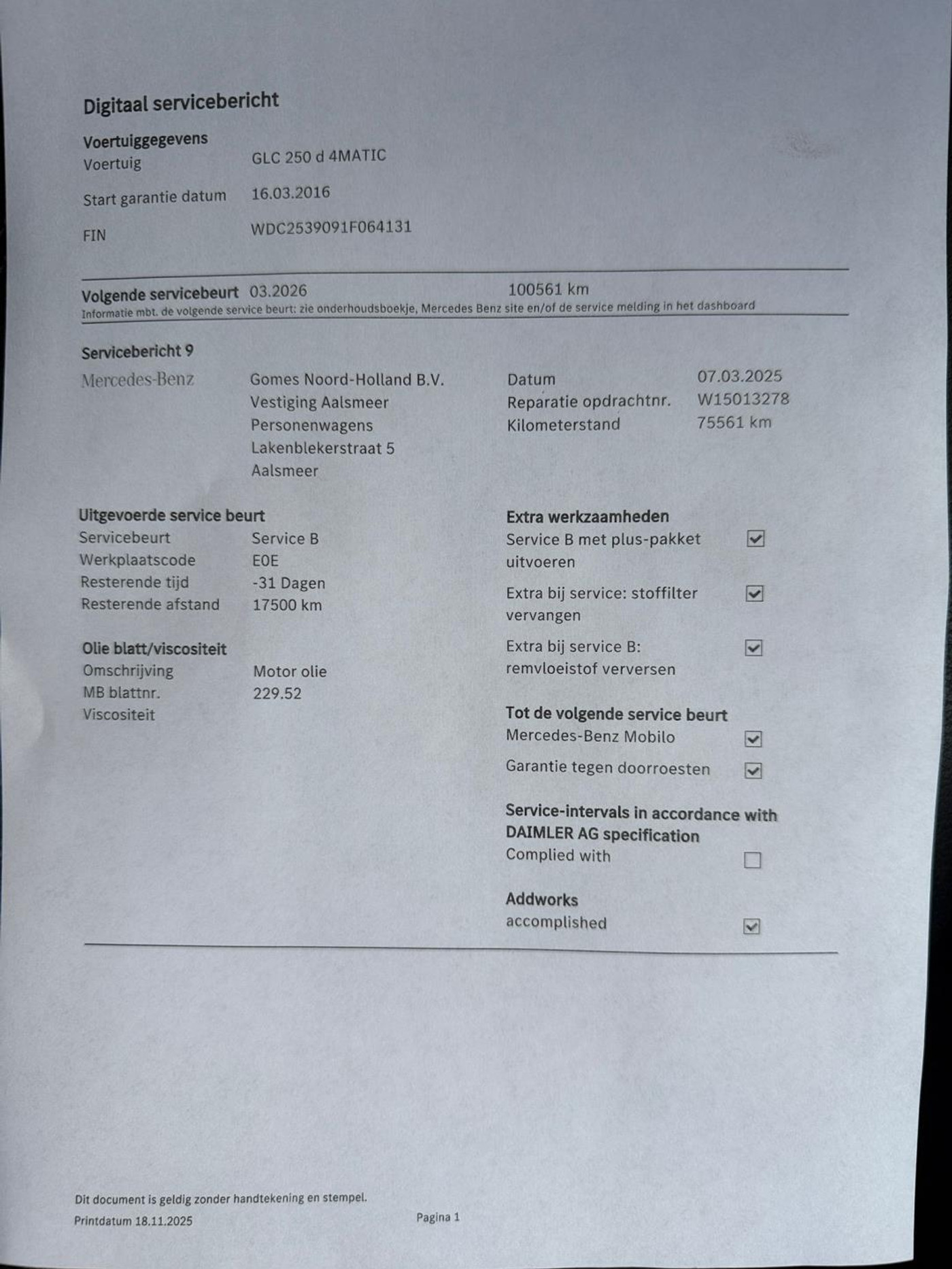 Foto van Mercedes-Benz GLC 250 D 4Matic