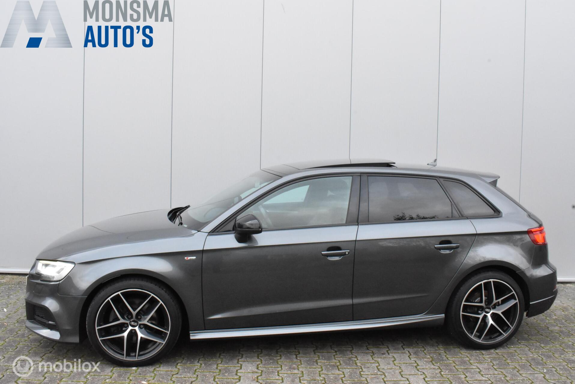 Audi A3 Sportback 2.0 TFSI quattro S-Line Pano Virtual Leder/Alcantara Stoelverwarming 18" LMV Zeer mooi! 2018 - voorkant