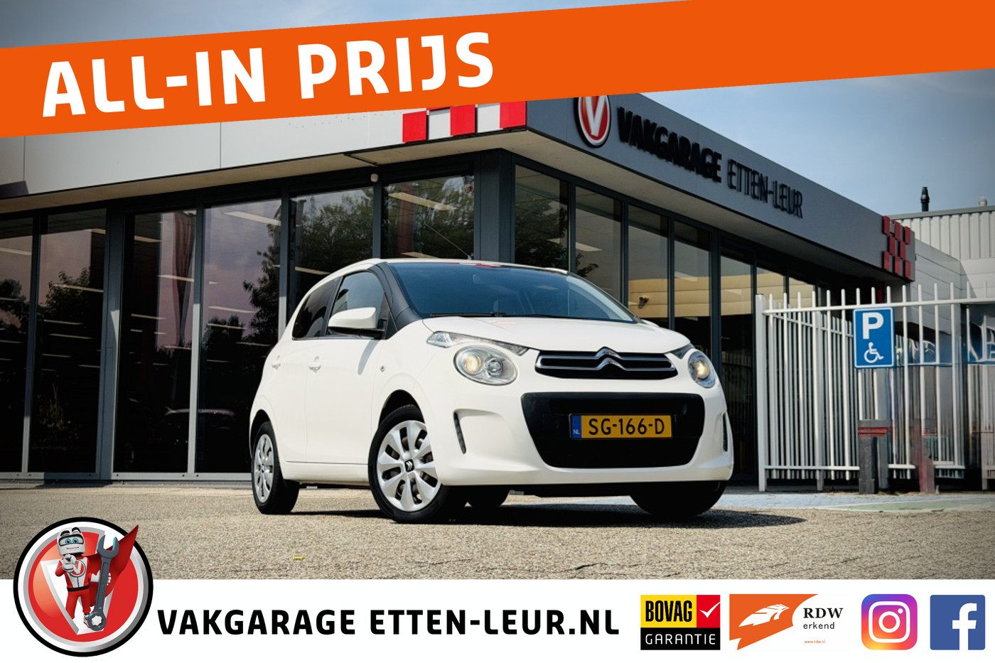 Citroen C1 1.0 e-VTi Feel | AIRCO | BLUETOOTH 2018 - voorkant