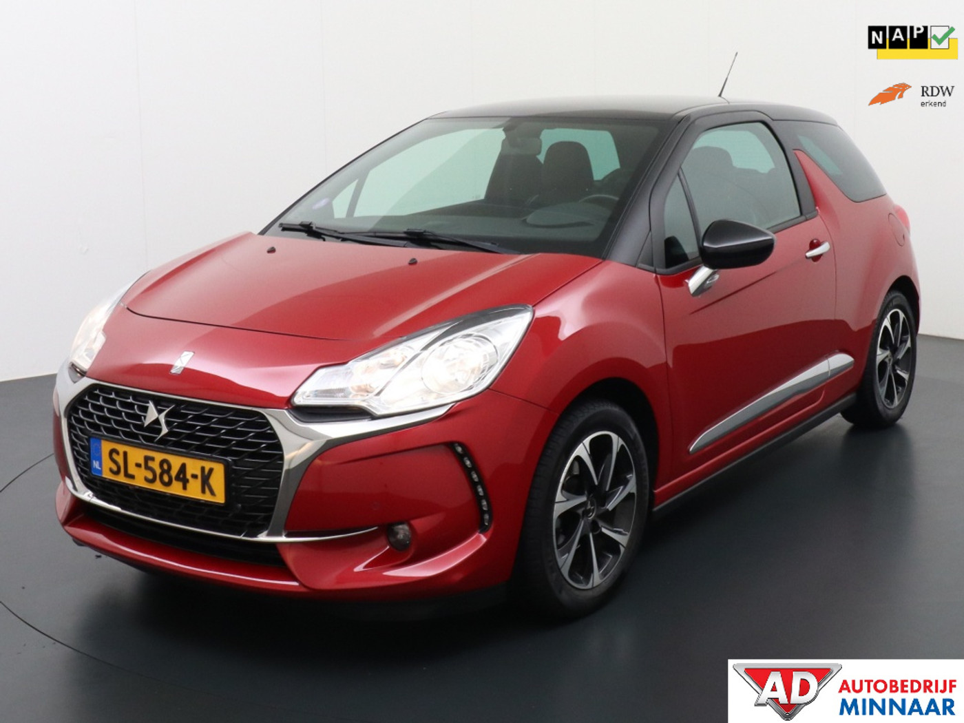 DS DS 3 1.2 PT Con. Chic | Cruise control | Apple carplay | Bluetooth | 2018 - voorkant