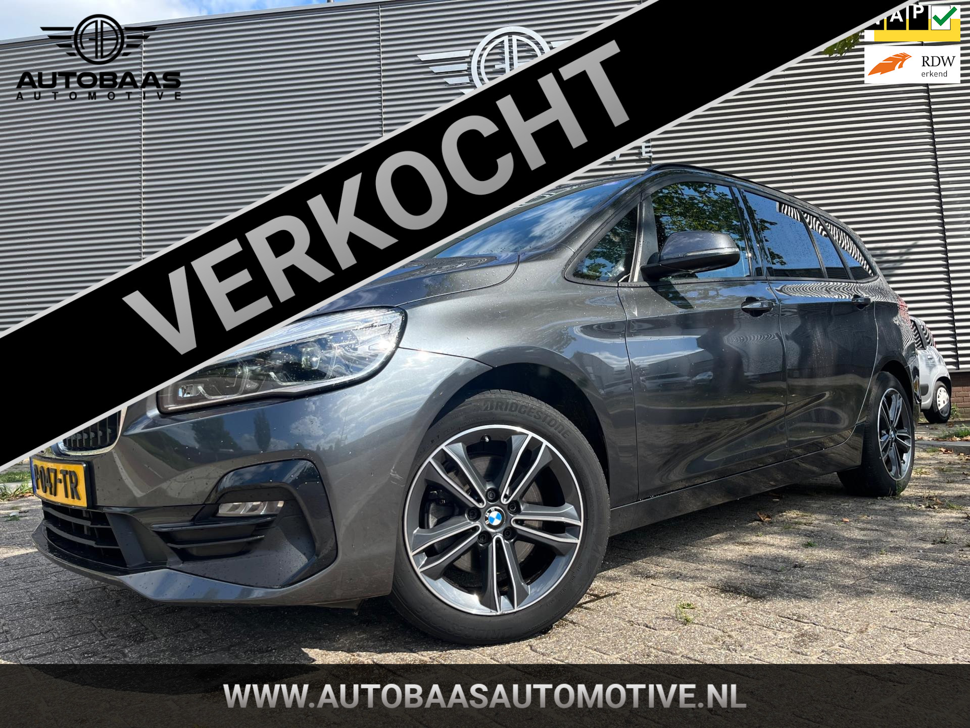 BMW 2-serie Gran Tourer 218i Gran Tourer Business Edition AUTOMAAT+NL-AUTO+NAP+1EIG+7-PERSOONS+NAVIGATIE+1/2 LEDER+FULL LED+TREKHAAK+INCL BTW+ 2022 - voorkant
