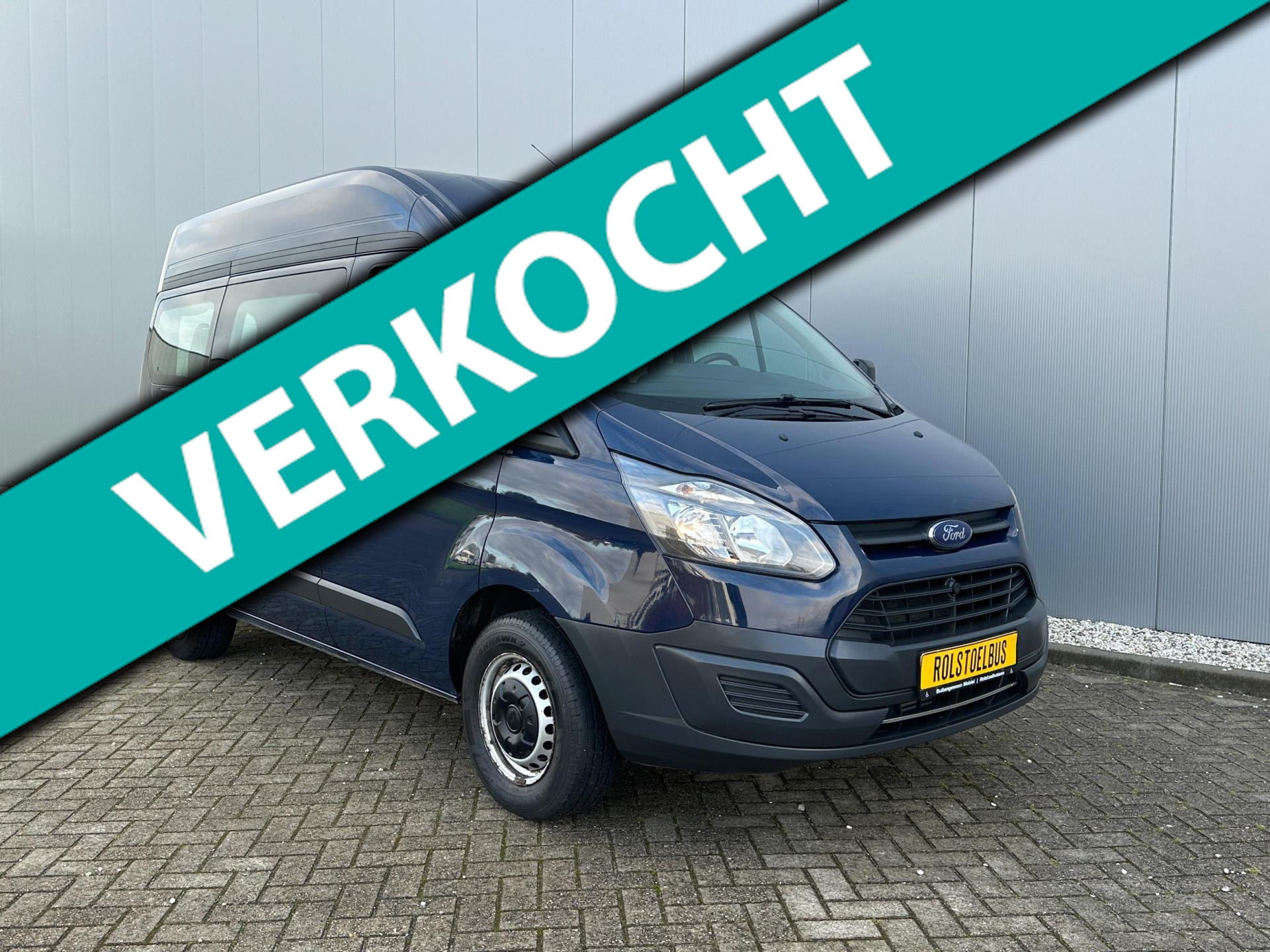 Ford Transit Custom 2.0 Rolstoelbus Rolstoelzitplaats Rolstoellift 2017 - voorkant