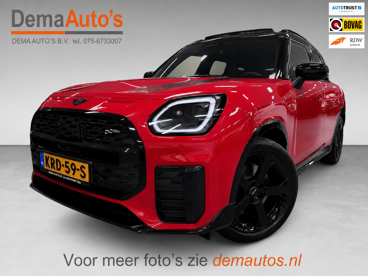 Mini Countryman C 1.5 C John Cooper Works XL NW-PRIJS 67DEURO/MASSAGE+M-STOELEN/PANO/LEDER/H-UP/SFEERVERL/360CAM/H-KARDON/// 2025 - voorkant