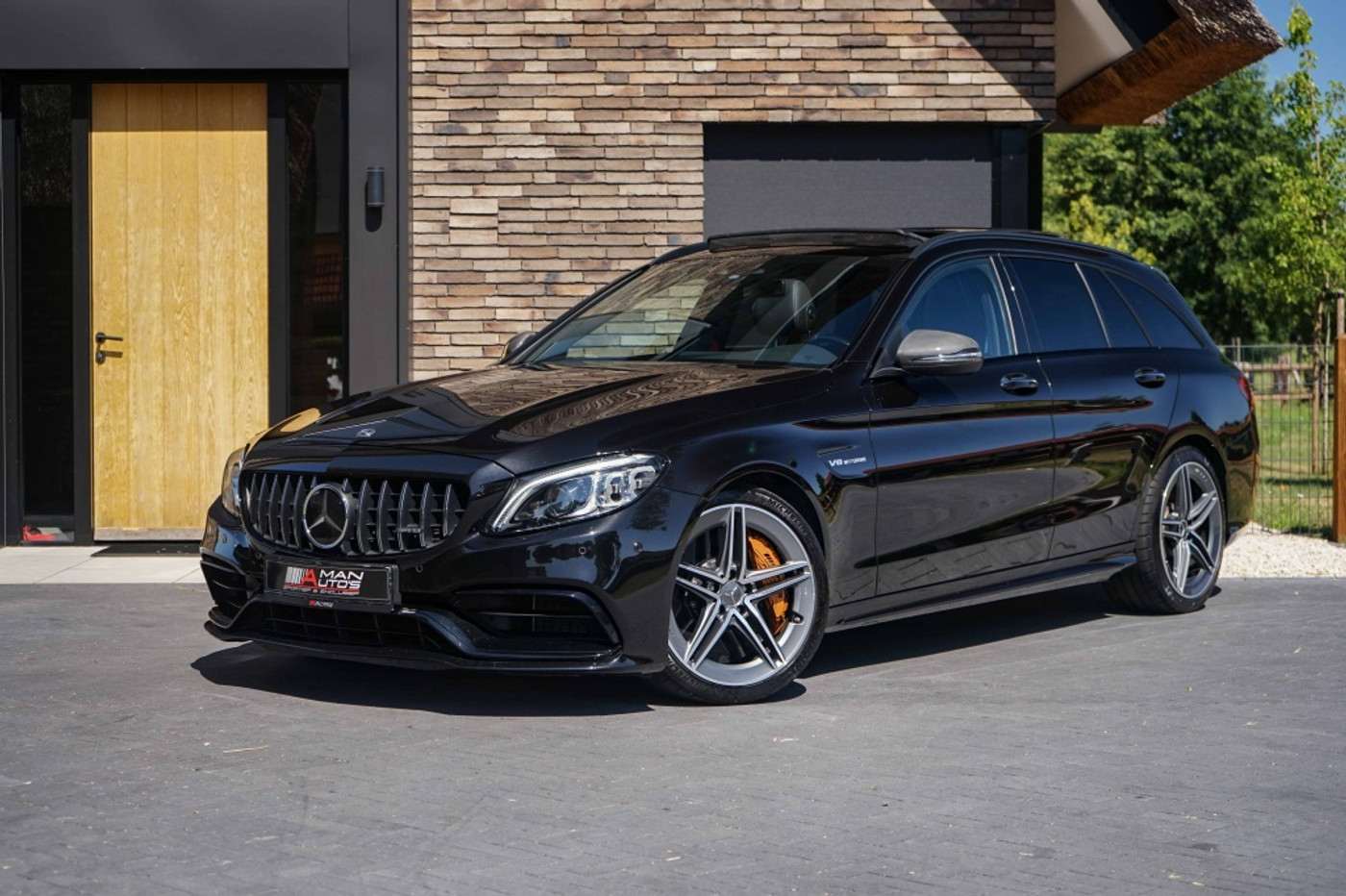 Mercedes-Benz C-klasse C63S AMG 63 S Estate Ceramic/Pano/Carbon/Track/510PK/26DKM 2019 - voorkant