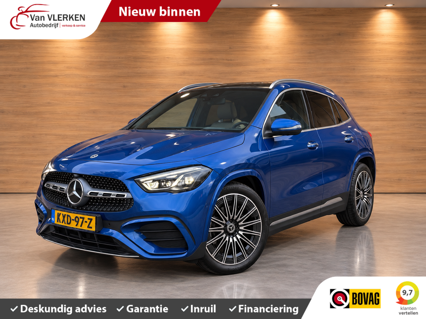Mercedes-Benz Gla 180 180 AMG Line MILD-HYBRID PANO LEER HEAD UP 2025 - voorkant
