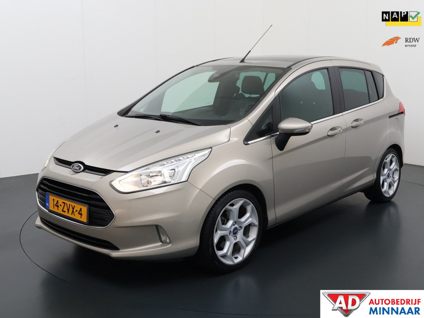 Ford B-max 1.0 EcoB. Titanium , Pannoramadak | leder interieur | zeer compl 2013 - voorkant