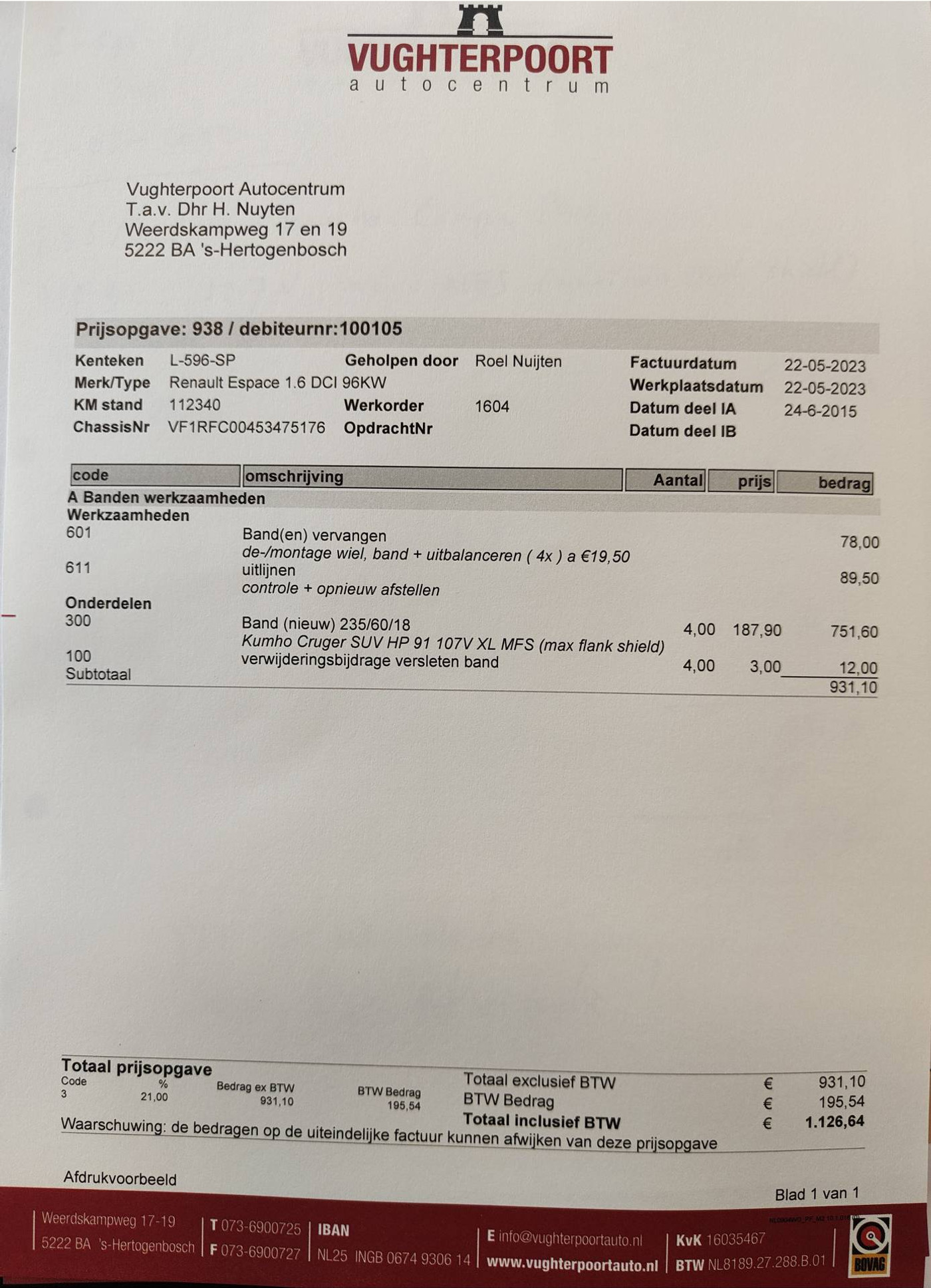 Foto van Renault Espace