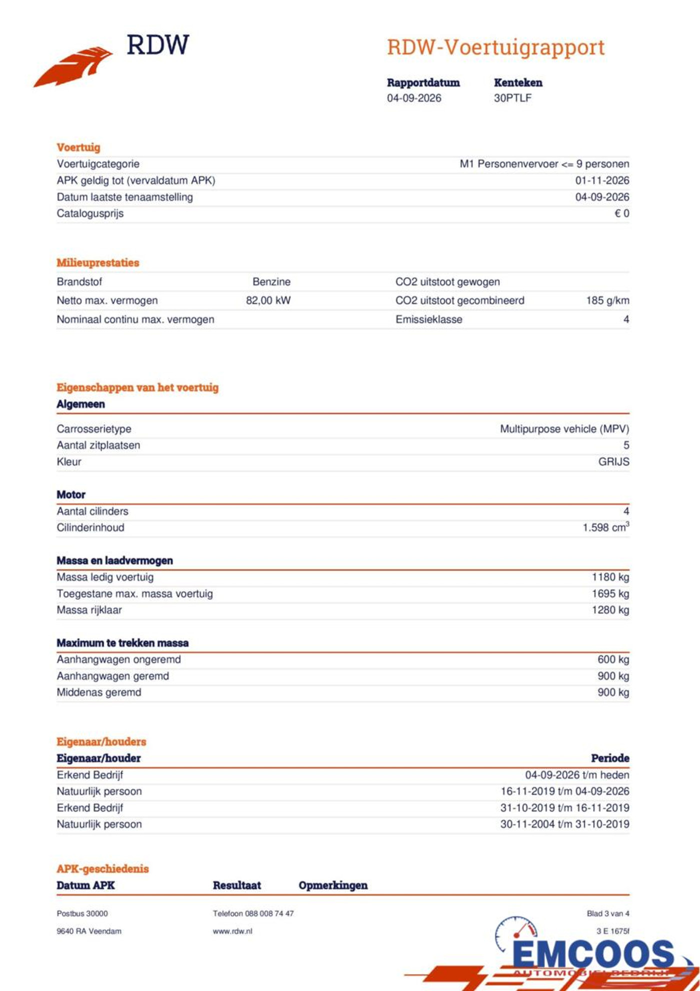 Foto van Renault Modus