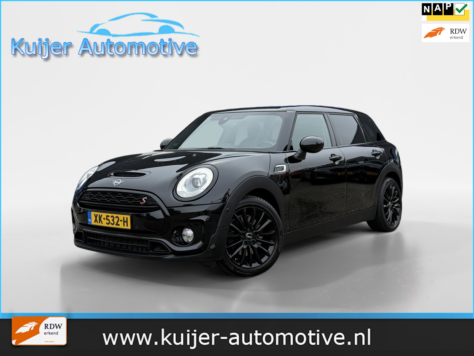 Mini Clubman Cooper S 2.0 S Chili Hyde Park Pano Harman Kardon Leder sfeer 2019 - voorkant