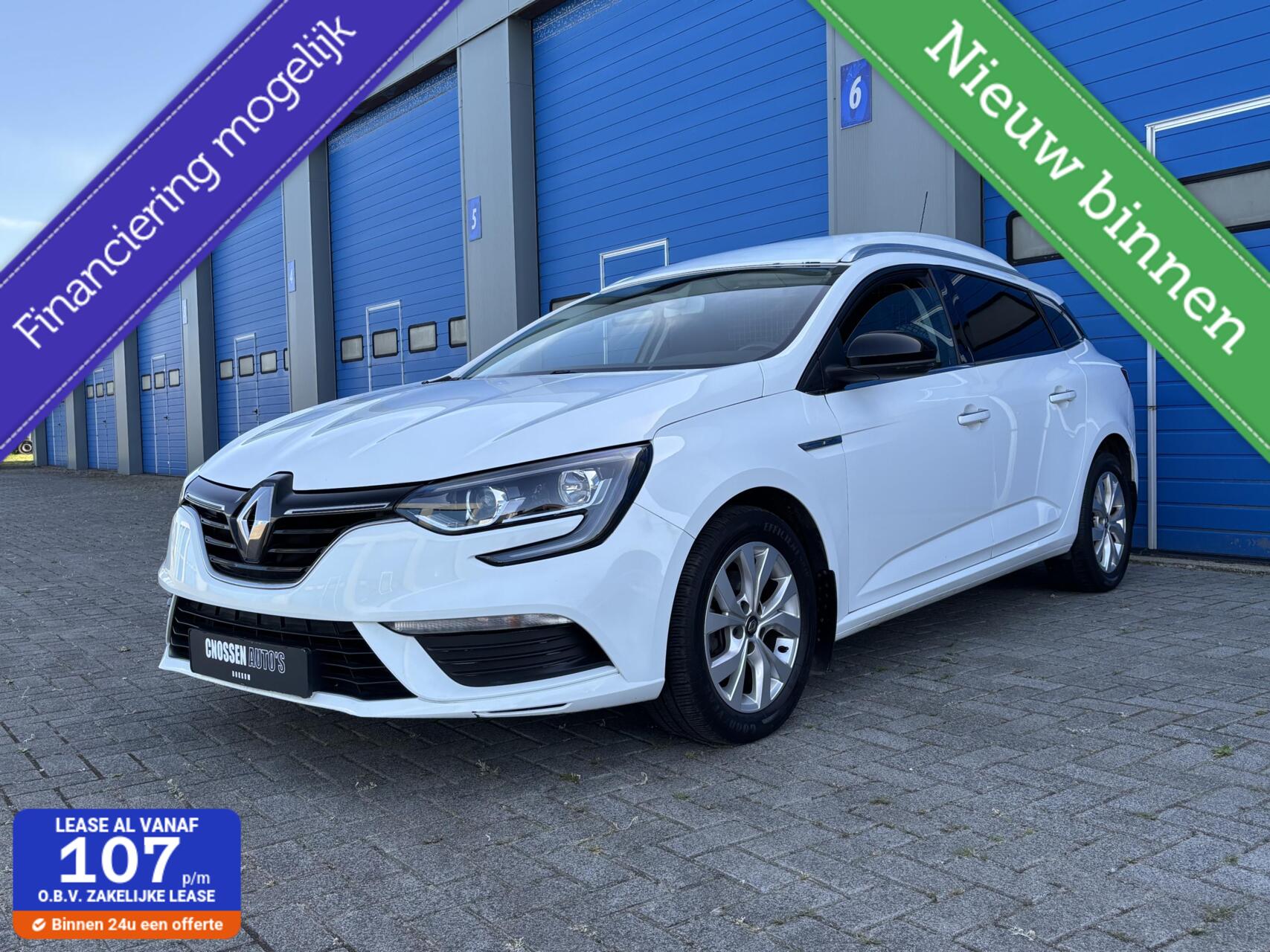 Renault Megane Estate 1.5 dCi Limited, VAN,1e eig,Trekhaak! 2019 - voorkant