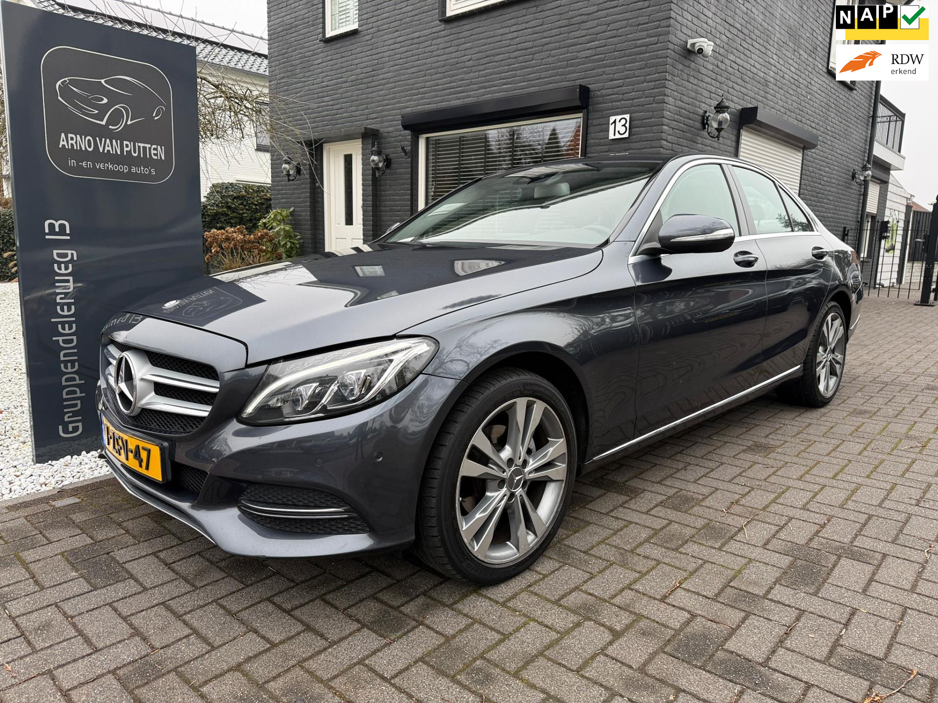 Mercedes-Benz C 180 180 /Panodak /Camera /Burmester/Leer 2014 - voorkant
